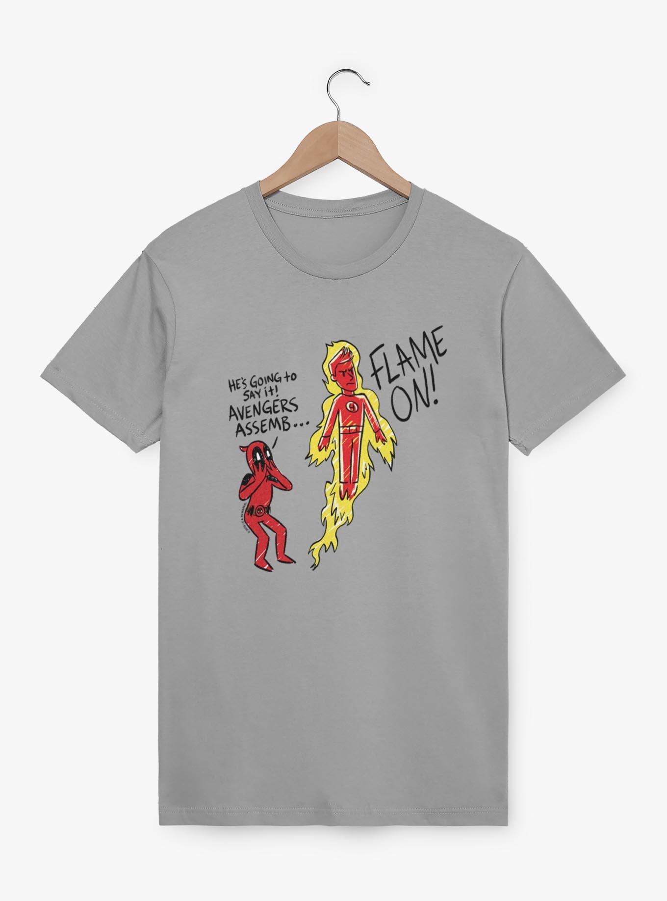 Marvel Deadpool & Wolverine Flame On T-Shirt, , hi-res