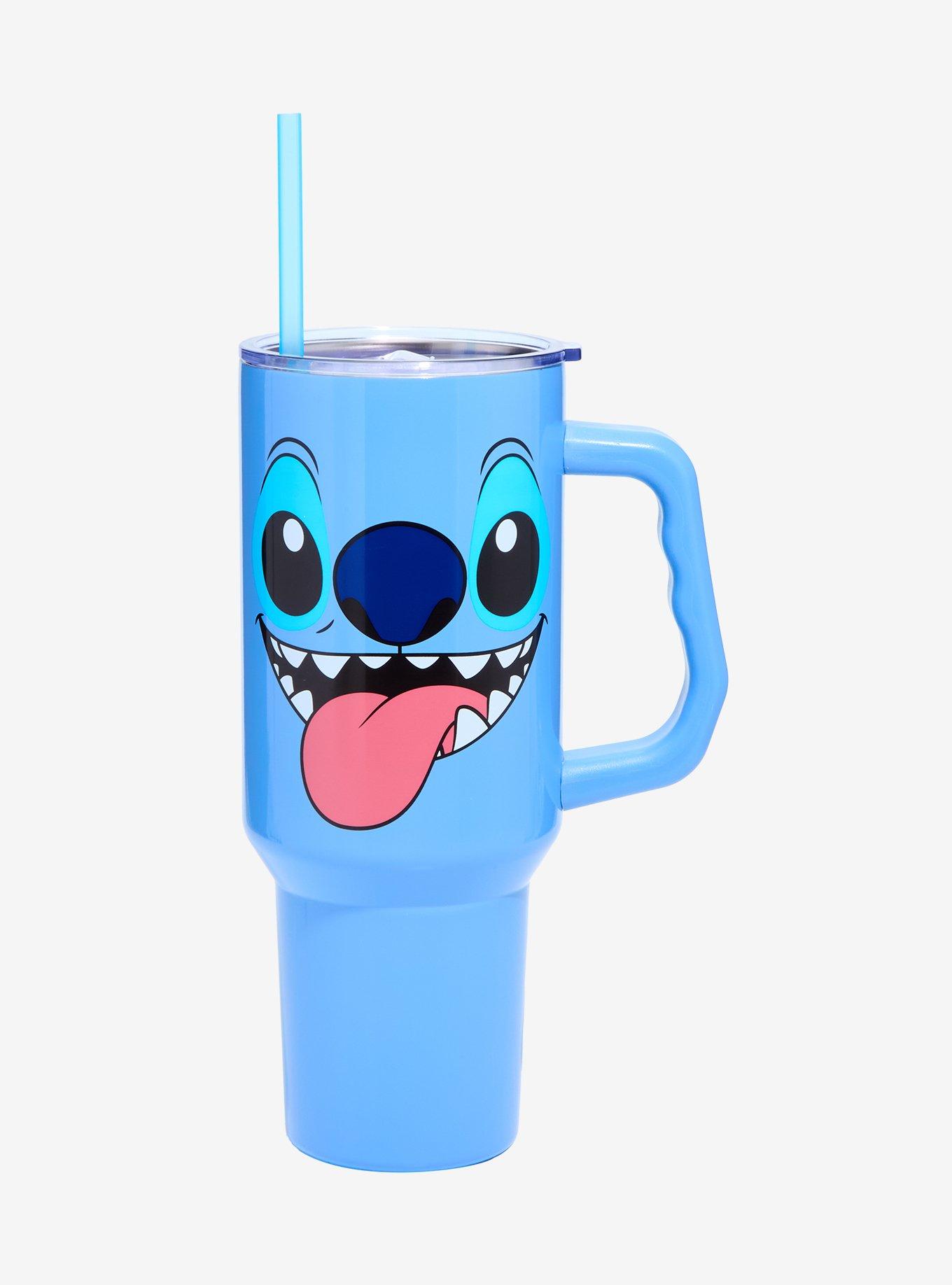 Disney Stitch Face Stainless Steel Travel Cup, , hi-res