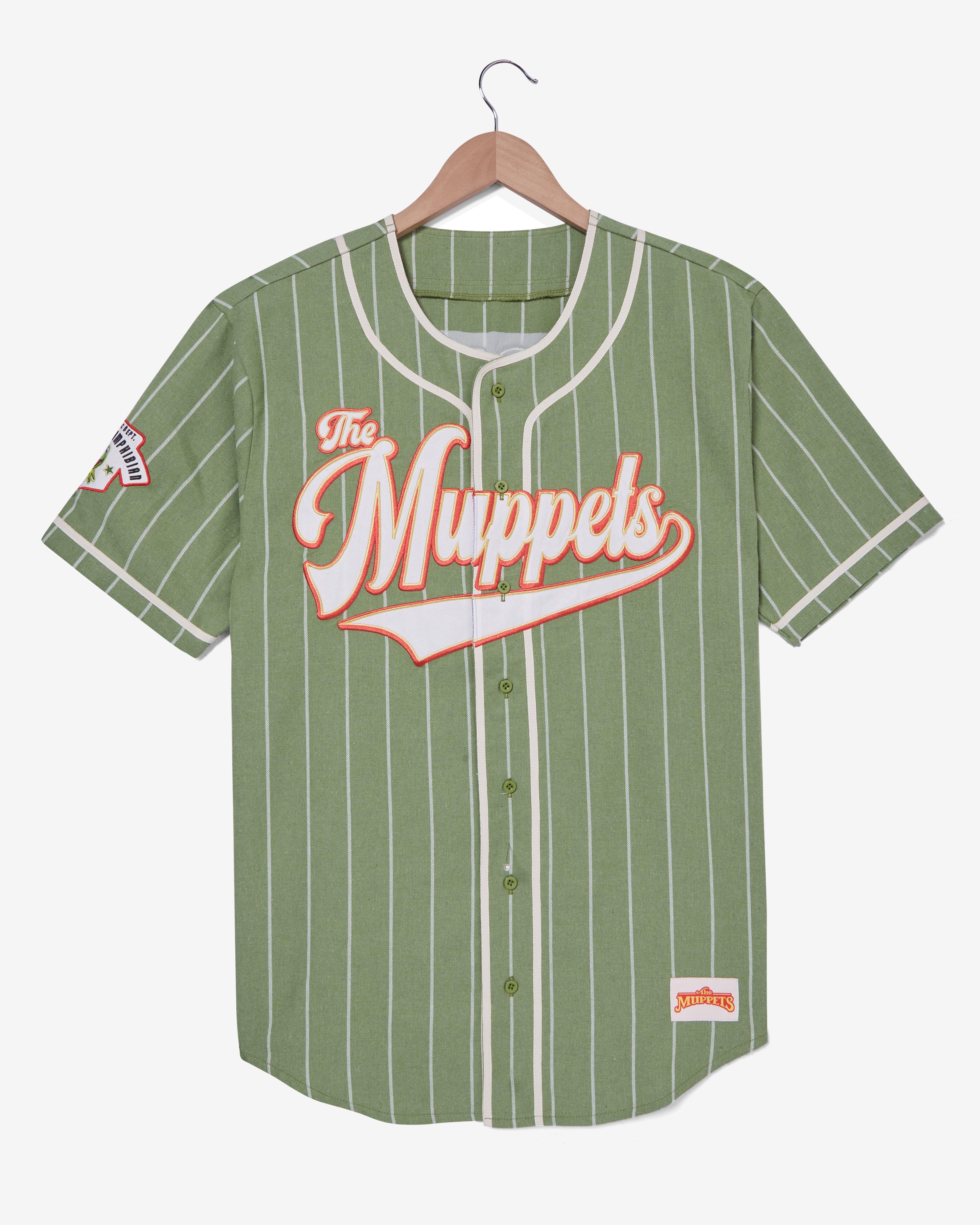 The Muppets Kermit Striped Baseball Jersey - BoxLunch Exclusive, , hi-res
