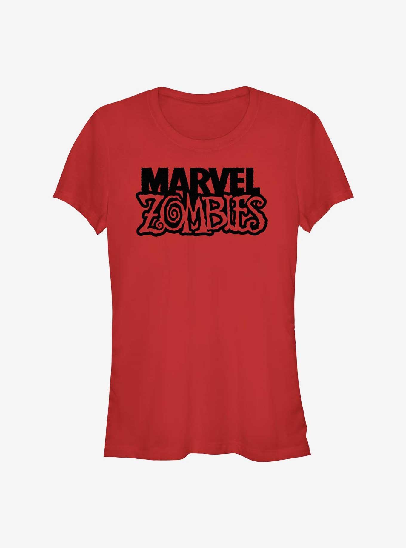 Marvel Zombies Black Logo Girls T-Shirt, , hi-res