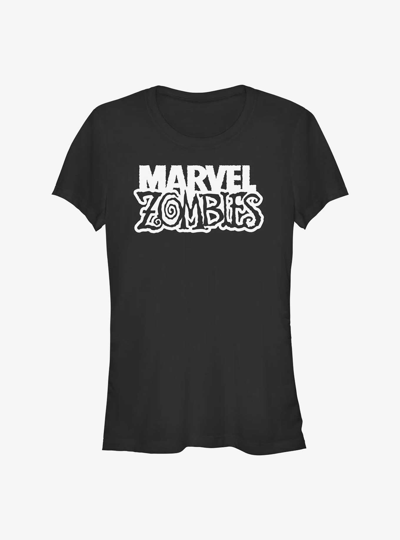 Marvel Zombies White Logo Girls T-Shirt, , hi-res