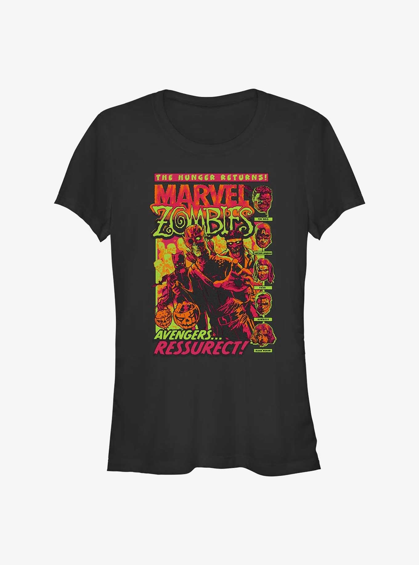 Marvel Zombies Avengers Ressurect Girls T-Shirt, BLACK, hi-res