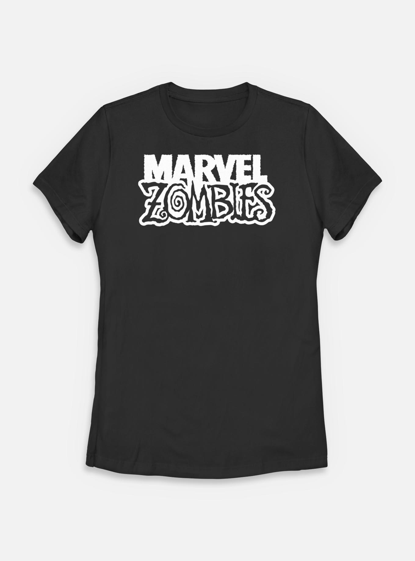 Marvel Zombies Logo Womens T-Shirt, BLACK, hi-res