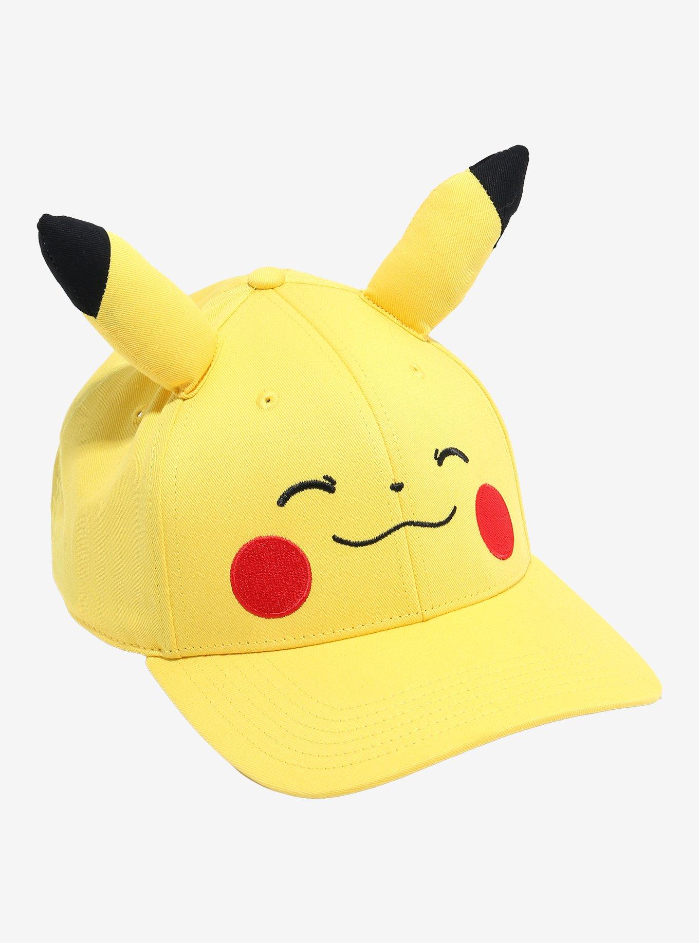 Pokemon Pikachu Face 3D Ears Snapback Hat, , hi-res