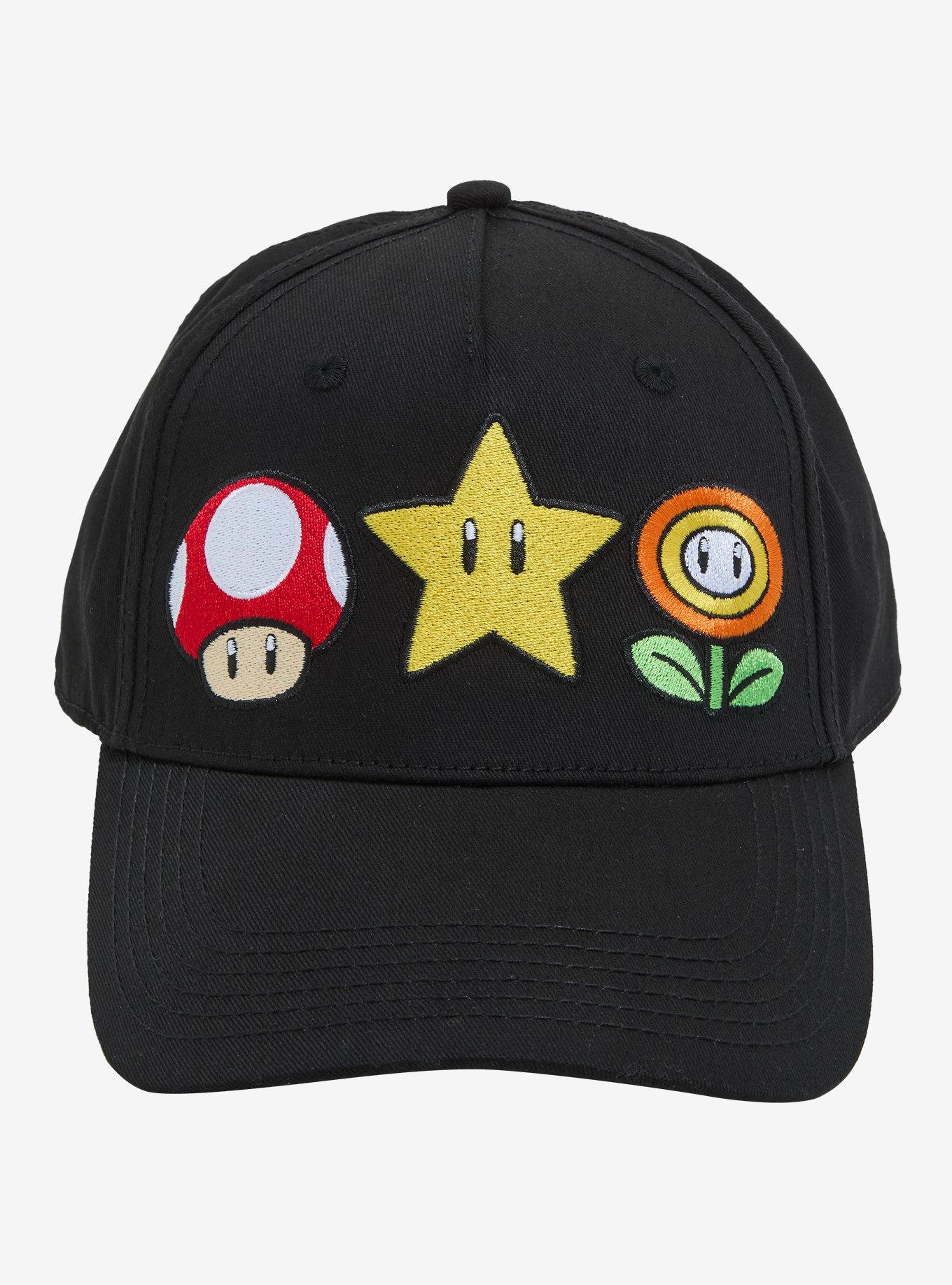 Super Mario Items Embroidered Dad Cap, , hi-res