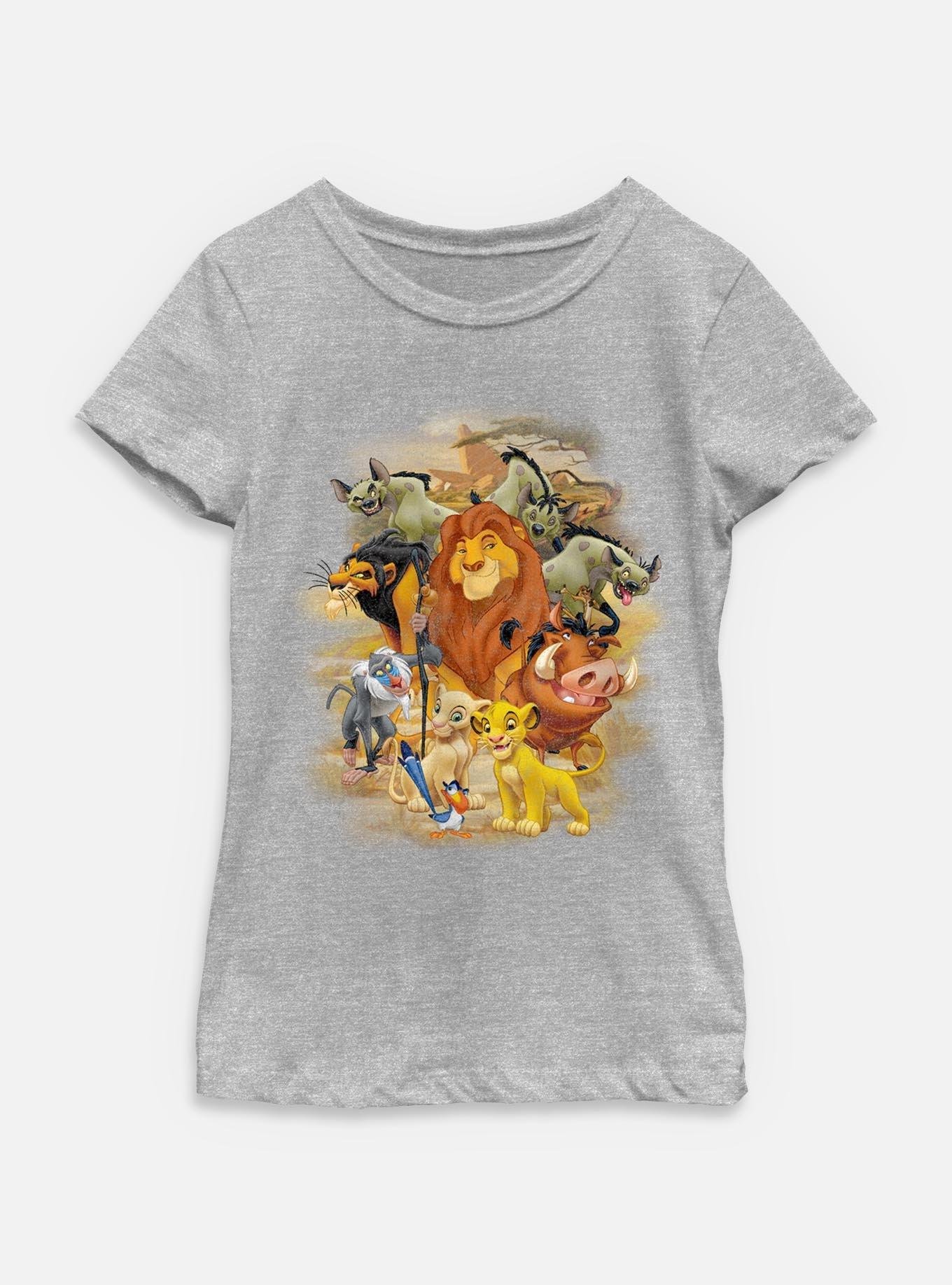 Disney The Lion King Group Portrait Youth Girls T-Shirt, , hi-res