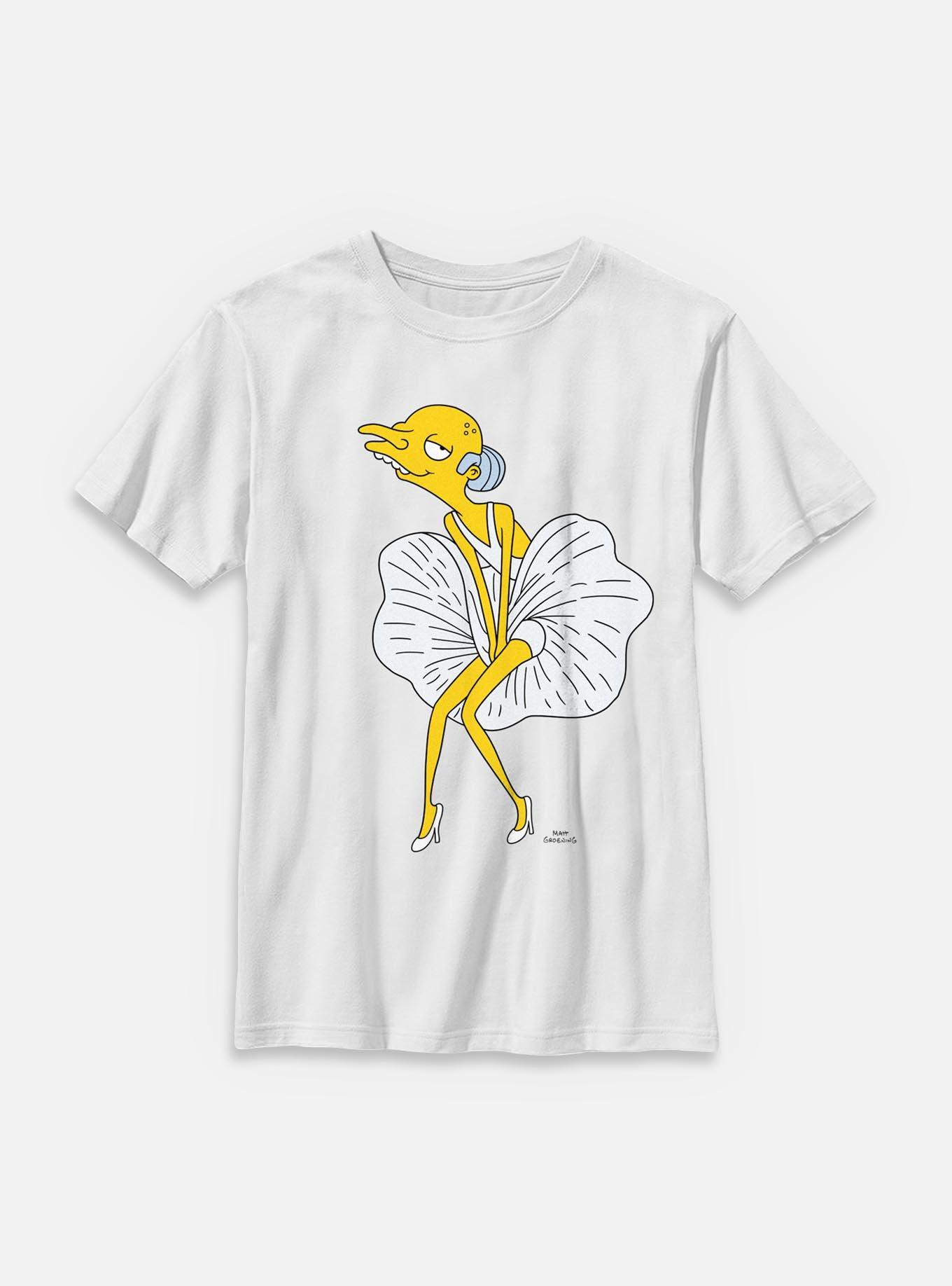 The Simpsons Burns Monroe Youth T-Shirt, , hi-res