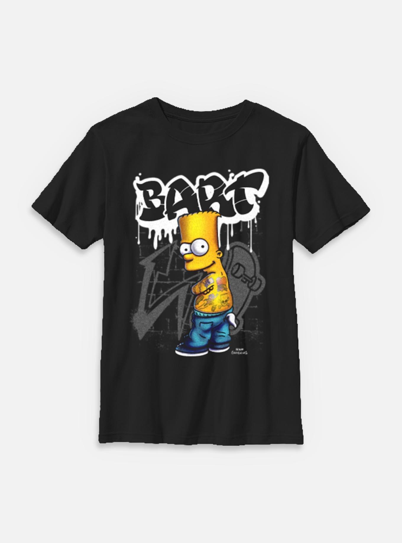 The Simpsons Bart Street Style Youth T-Shirt, , hi-res