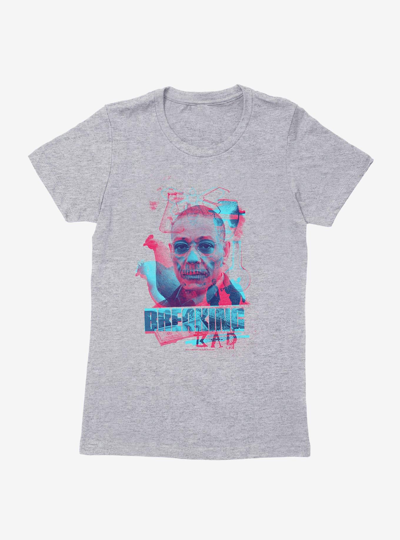 Breaking Bad Double Exposure Collage Women T-Shirt, HEATHER GREY, hi-res