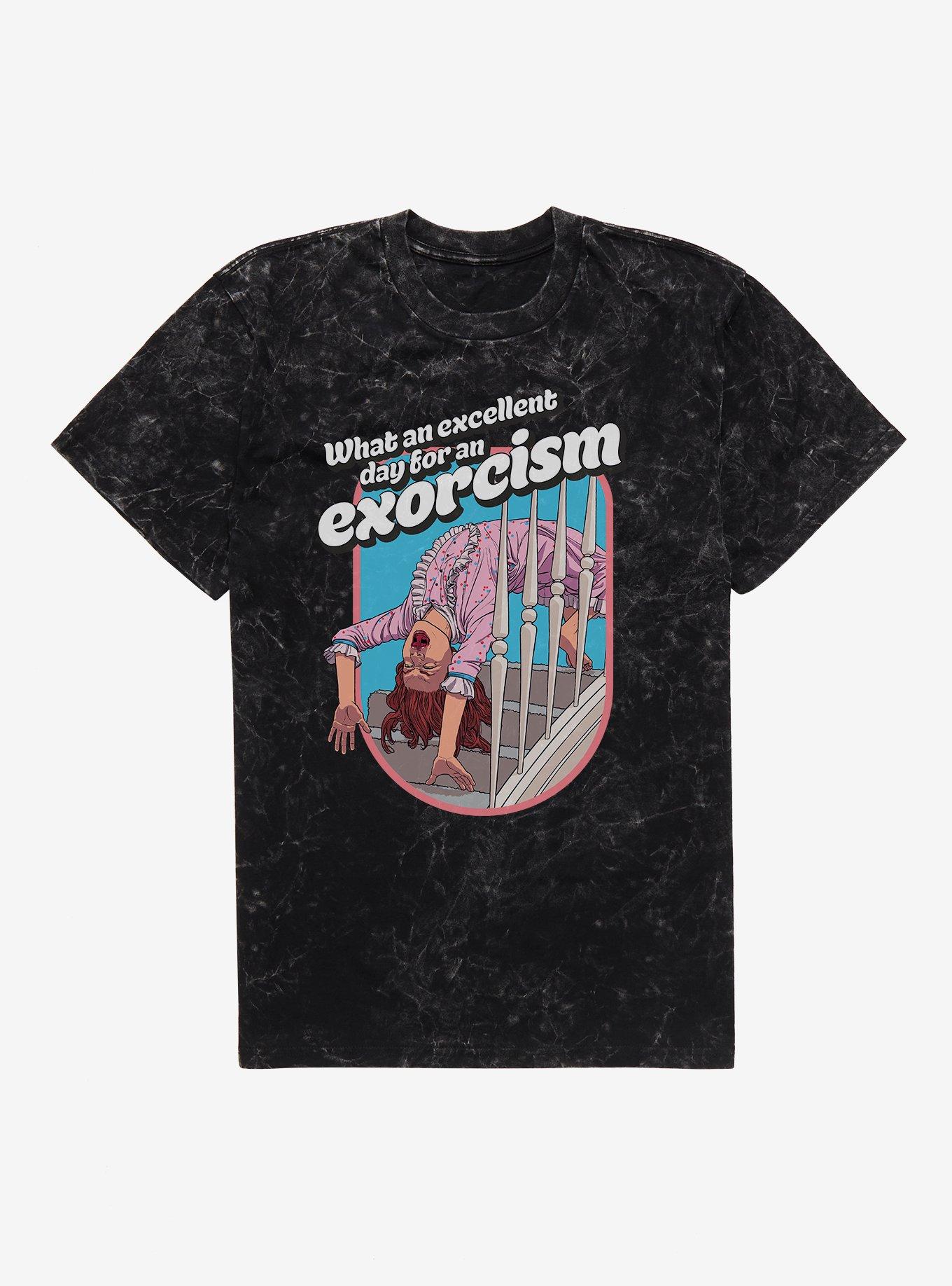 The Exorcist What An Excellent Day For An Exorcism Mineral Wash T-Shirt, , hi-res