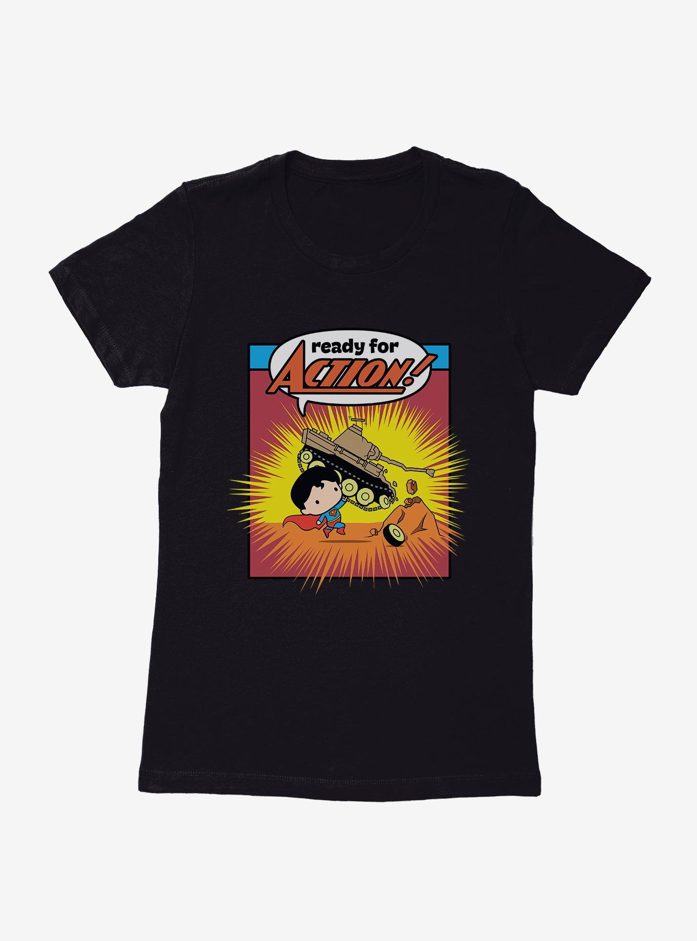DC Comics Superman Chibi Super Strength Womens T-Shirt,Specials : American Fashion Style Bags On Sale