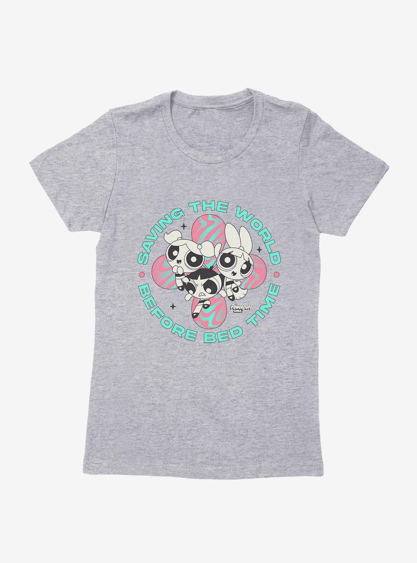 Powerpuff Girls Saving The World Womens T-Shirt - GREY | BoxLunch