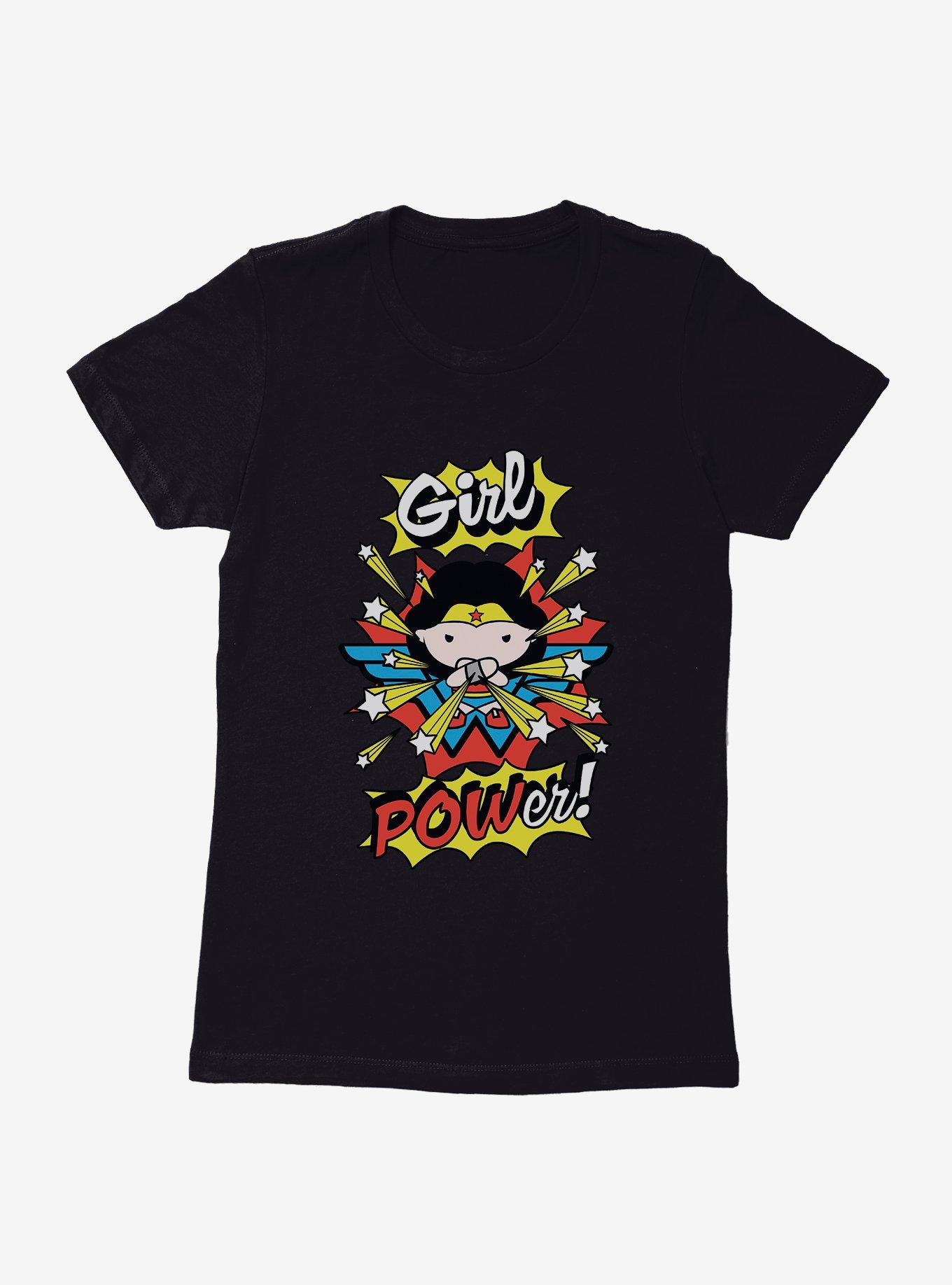 DC Comics Chibi Wonder Woman Girl Power Womens T-Shirt,Specials : American Fashion Style Bags On Sale