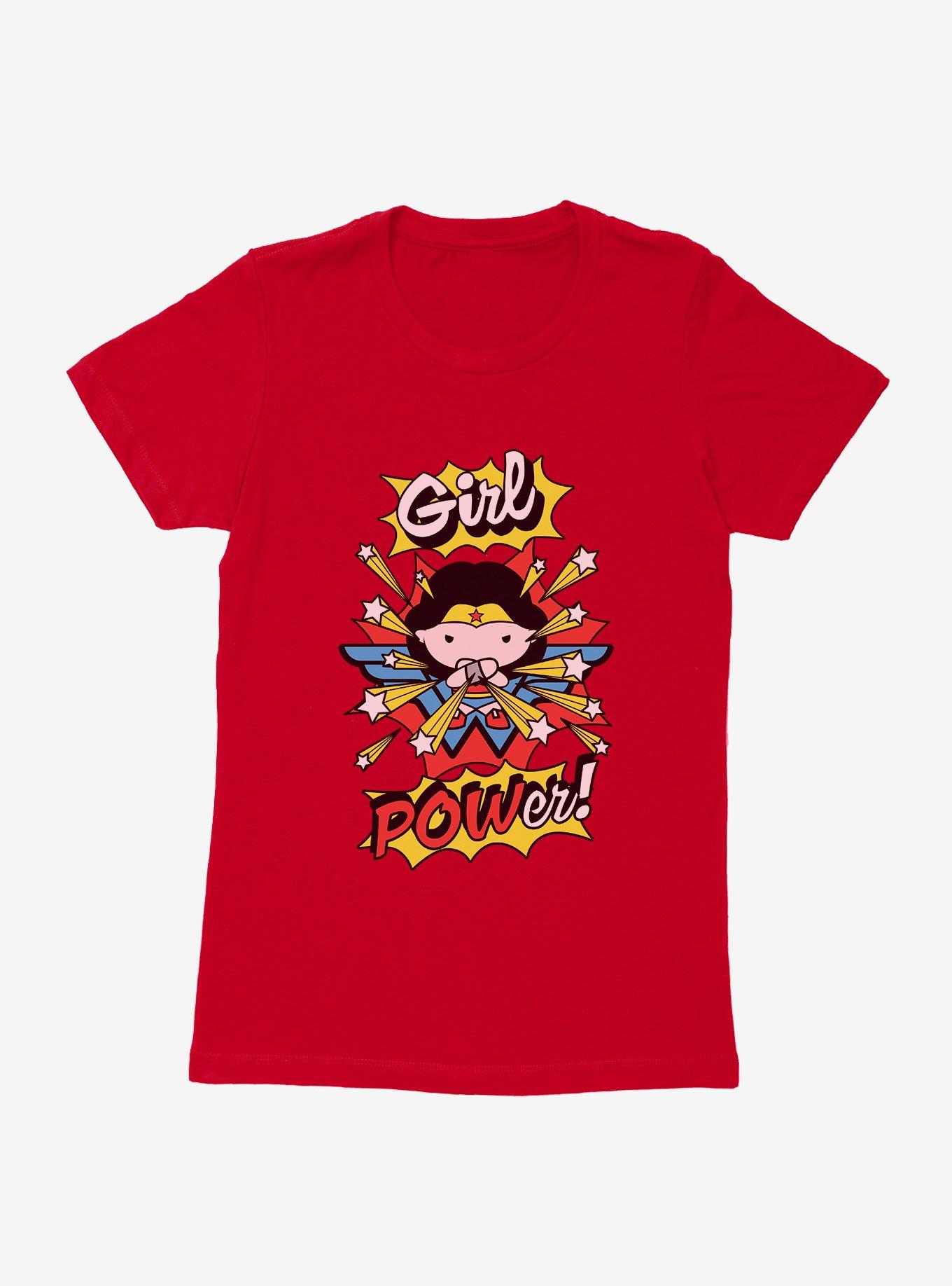 DC Comics Chibi Wonder Woman Girl Power Womens T-Shirt