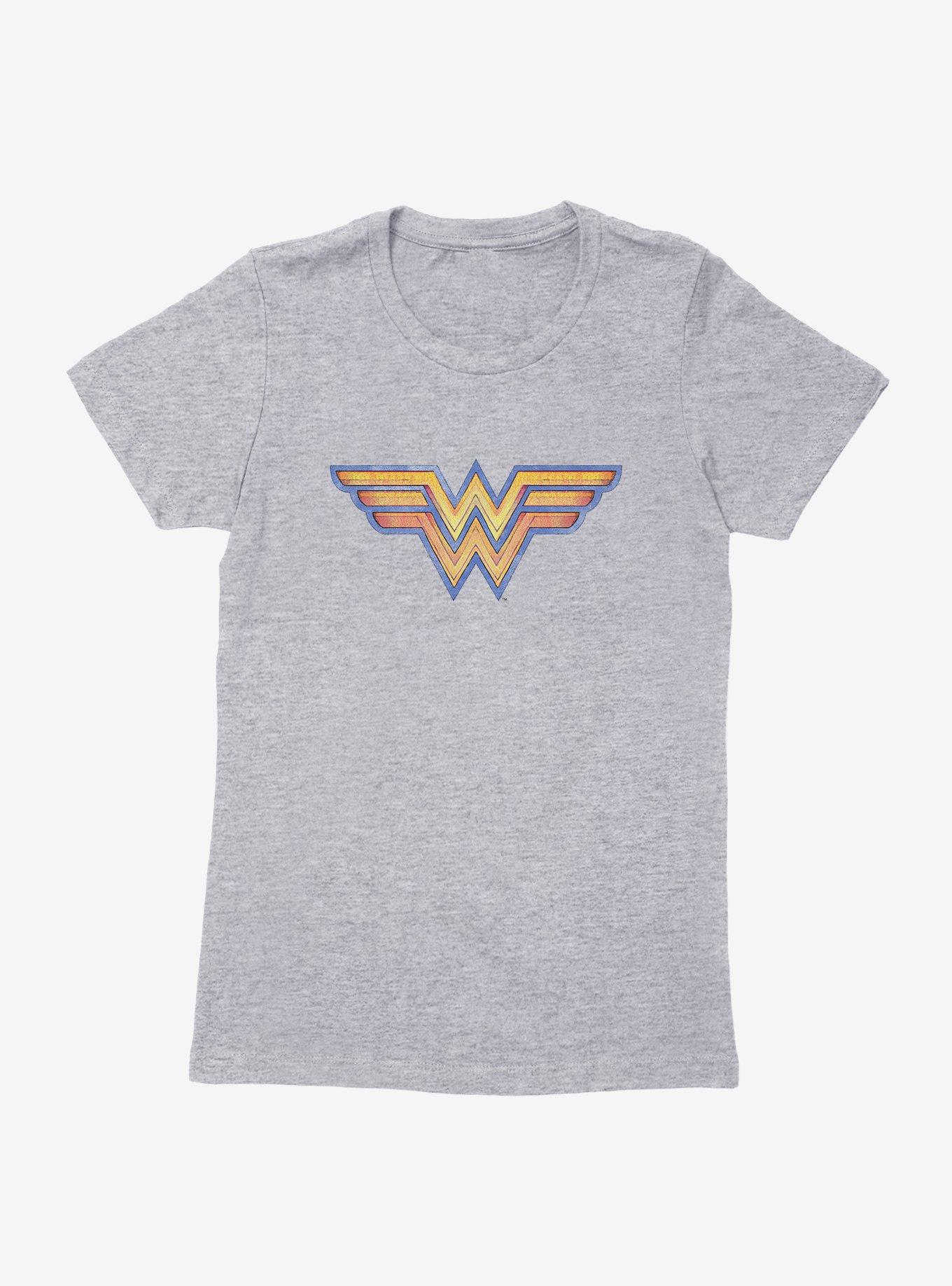 DC Comics Wonder Woman Plated Logo Womens T-Shirt