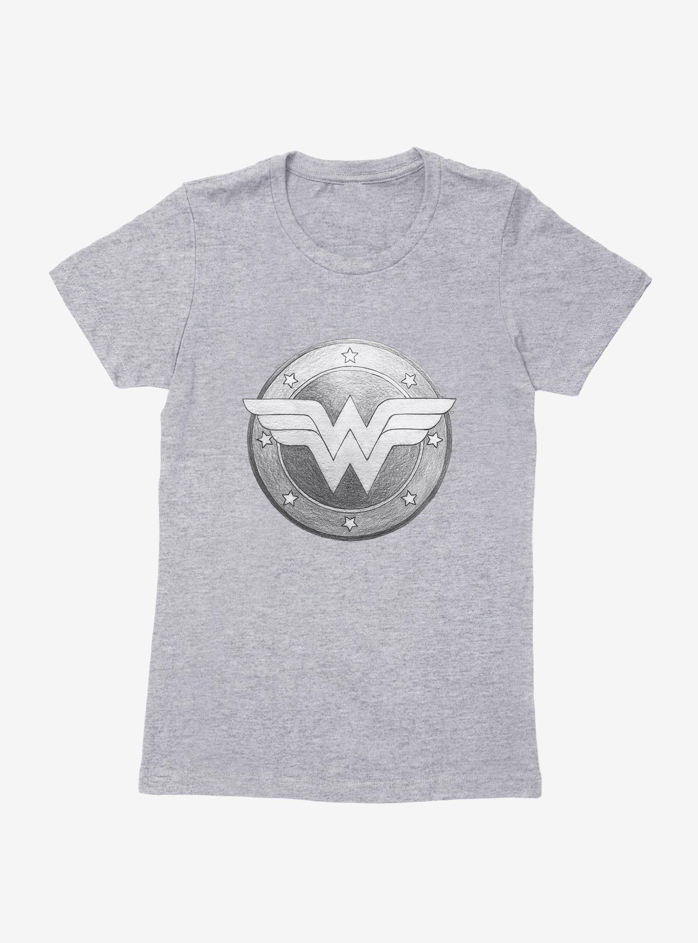 DC Comics Wonder Woman Sketch Shield Womens T-Shirt
