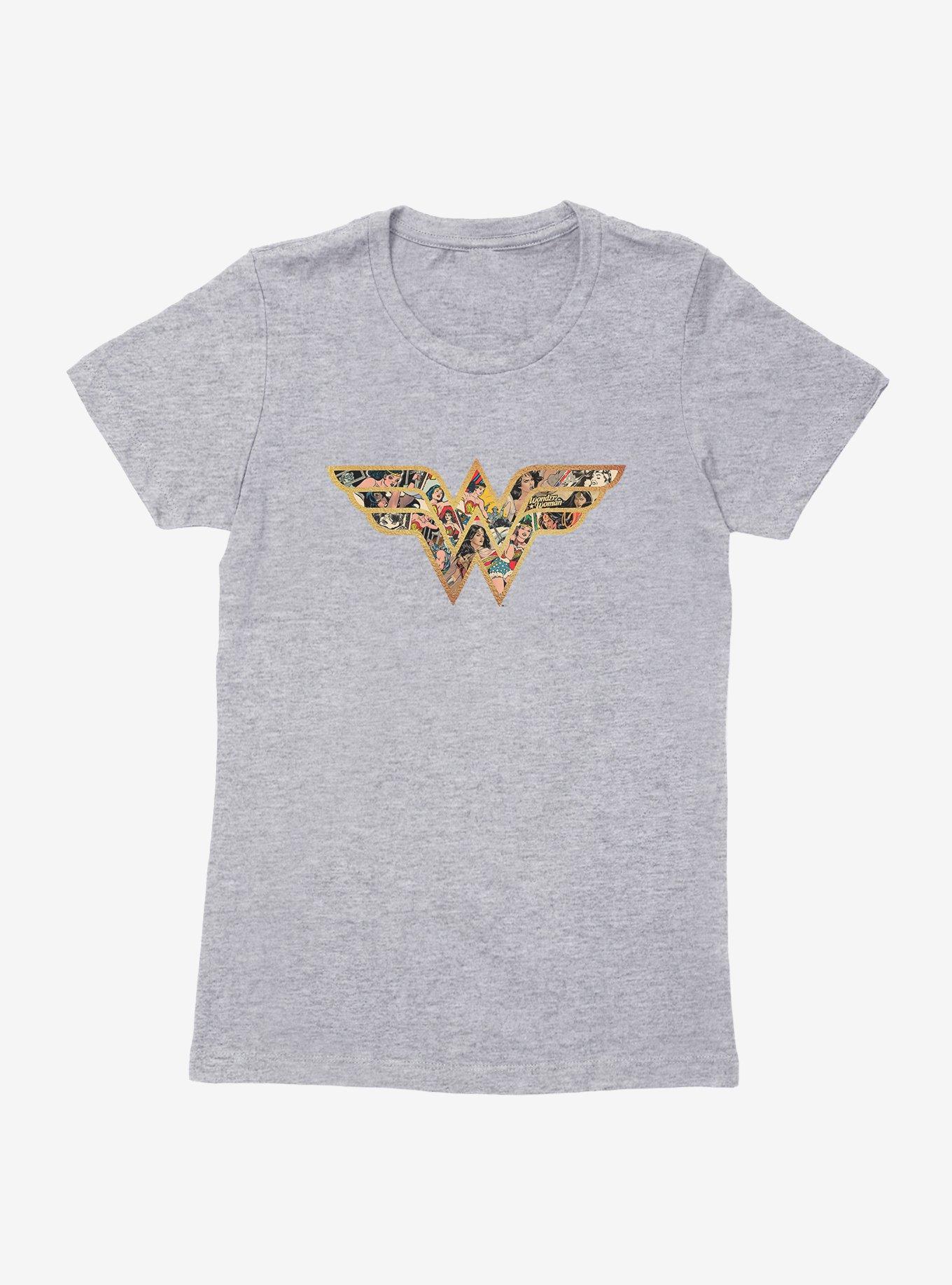 DC Comics Wonder Woman Tile Logo Womens T-Shirt, , hi-res
