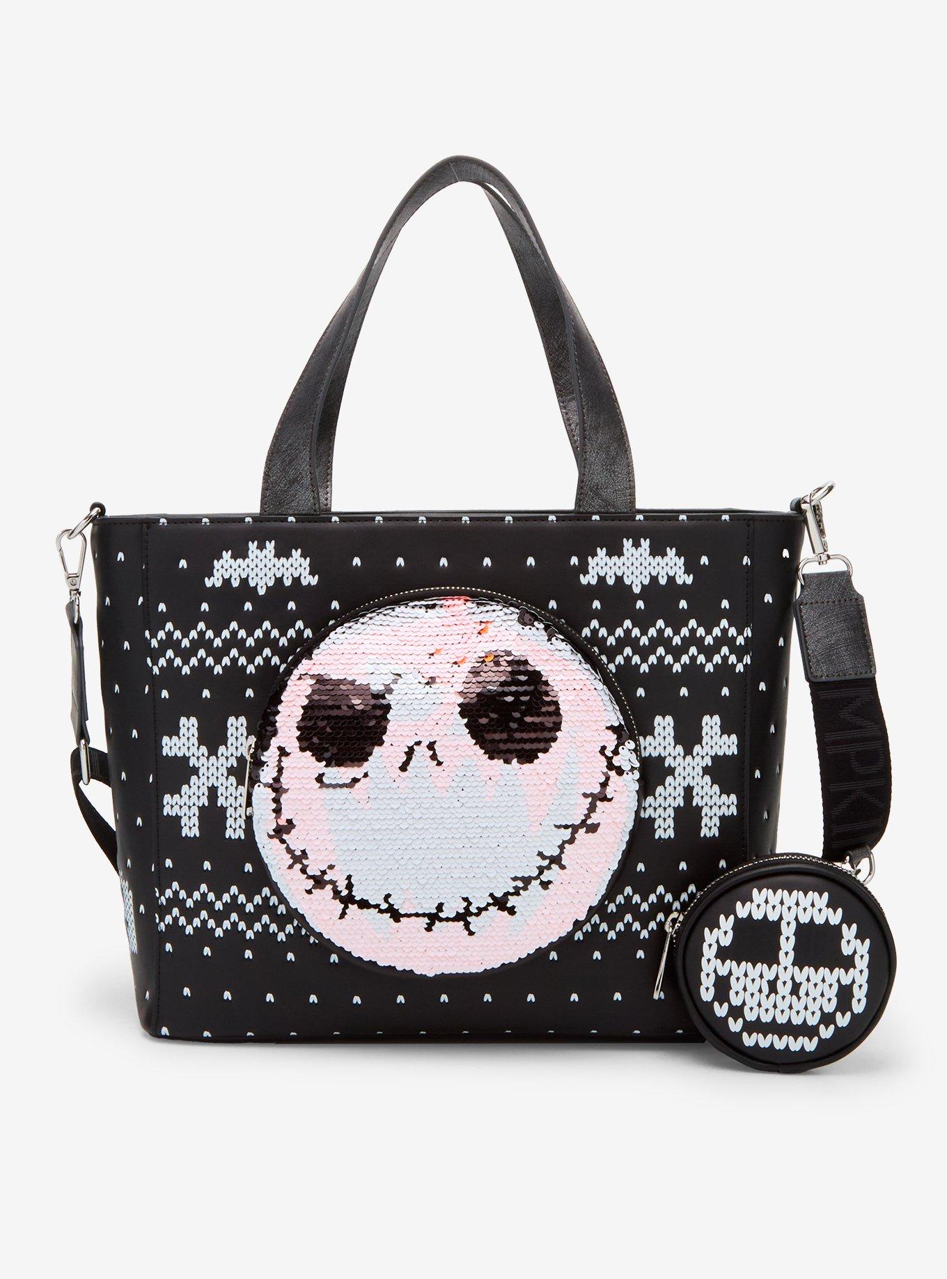 Loungefly The Nightmare Before Christmas Jack Reversible Sequins Tote Bag, , hi-res