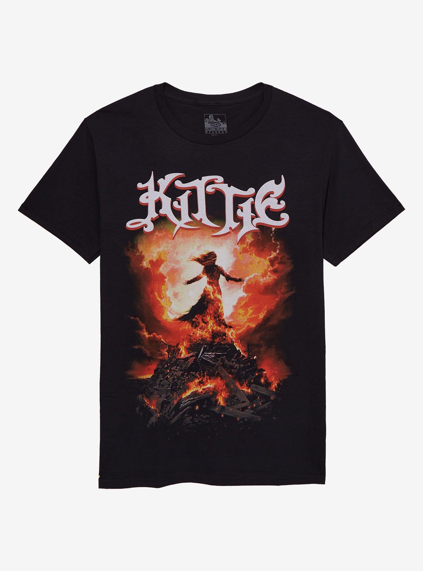 Kittie Fire Boyfriend Fit Girls T-Shirt, , hi-res
