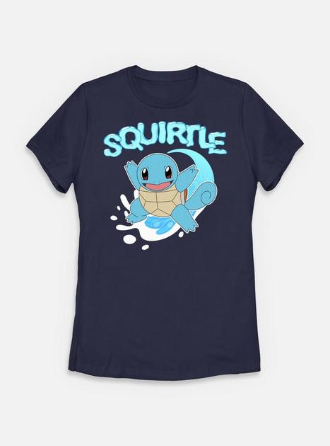 Pokemon Squirtle Water Type Womens T-Shirt - BLUE | BoxLunch