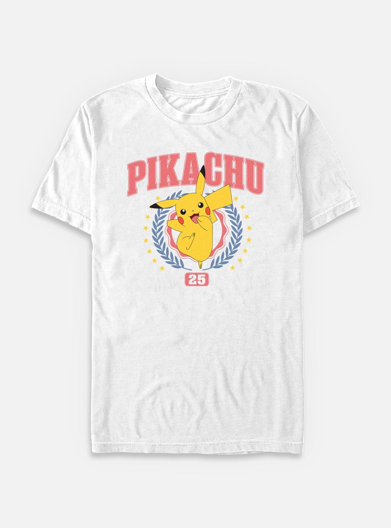 Pokemon Pikachu 25 Happy T-Shirt, WHITE, hi-res
