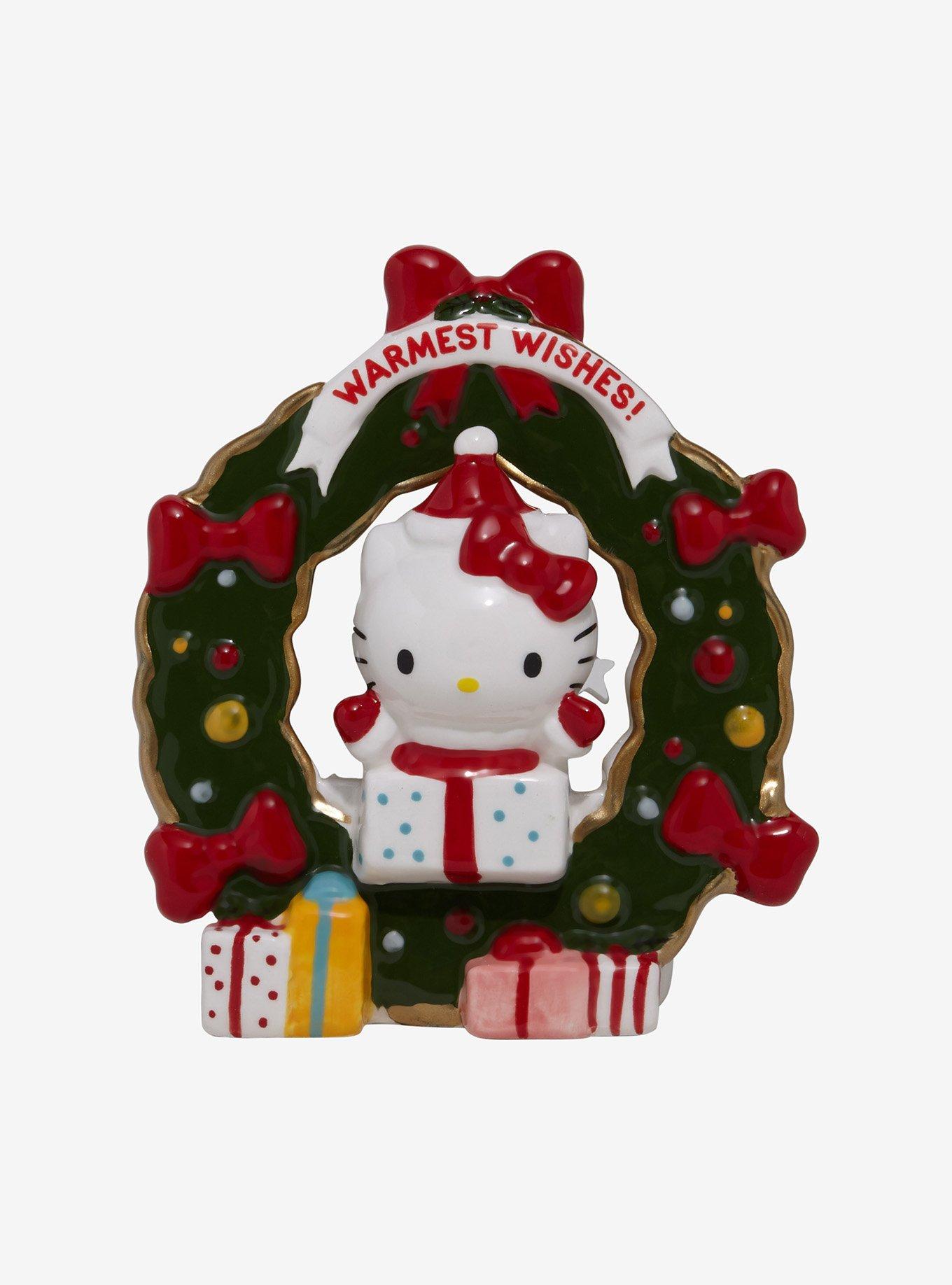 Blue Sky Hello Kitty Holiday Wreath Candle House, , hi-res