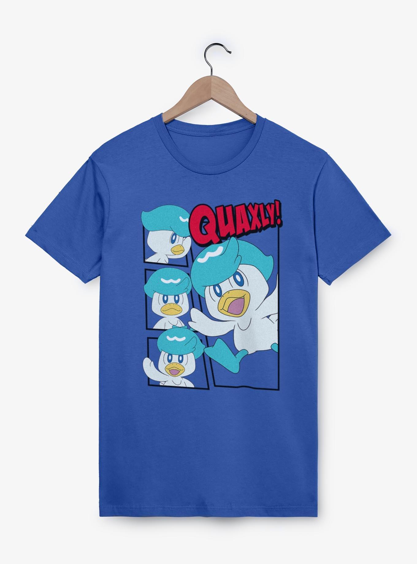 Pokemon Quaxly Box Frames T-Shirt, ROYAL, hi-res
