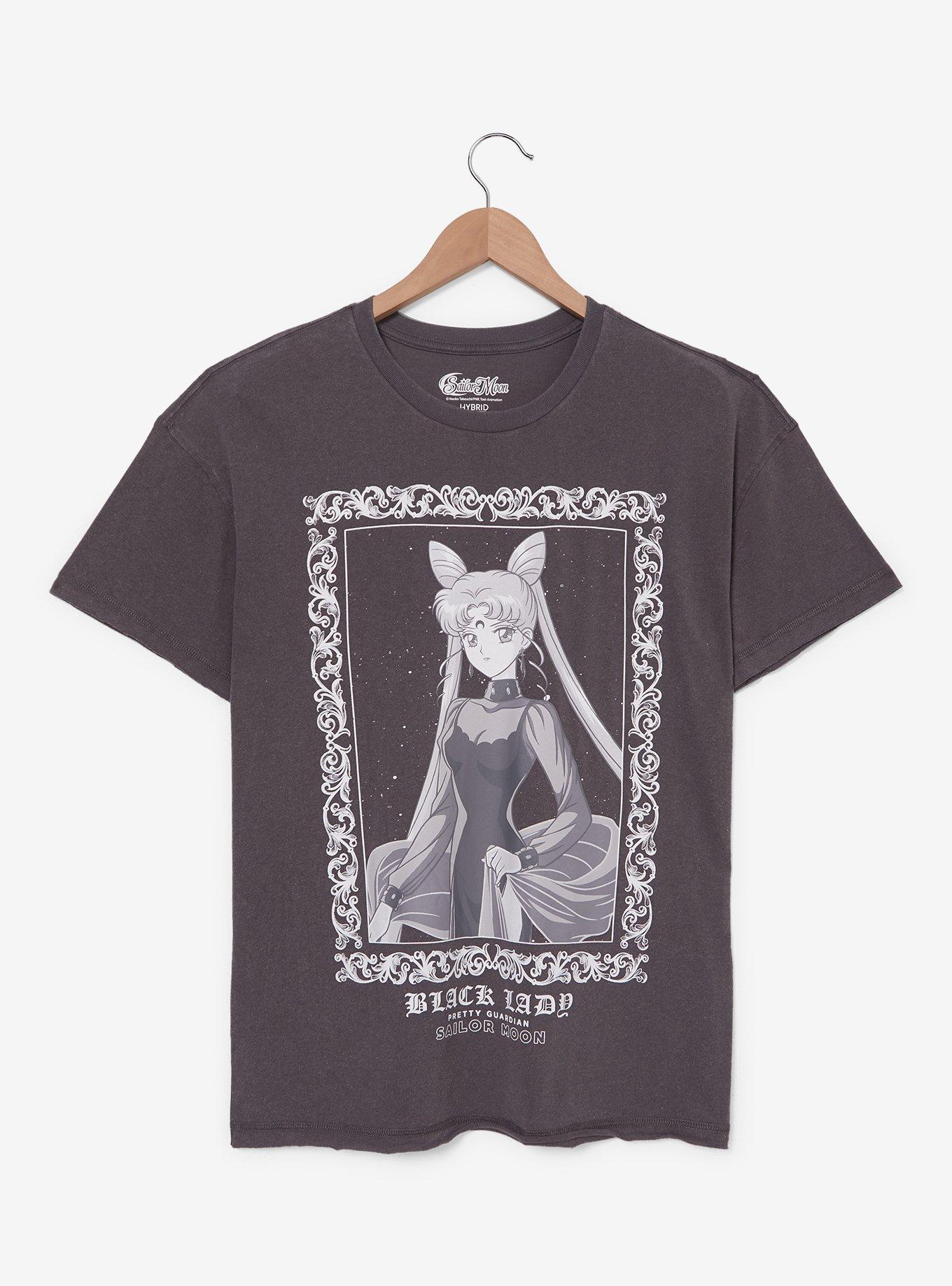 Sailor Moon Black Lady Tonal Frame Portrait T-Shirt - BoxLunch Exclusive, , hi-res