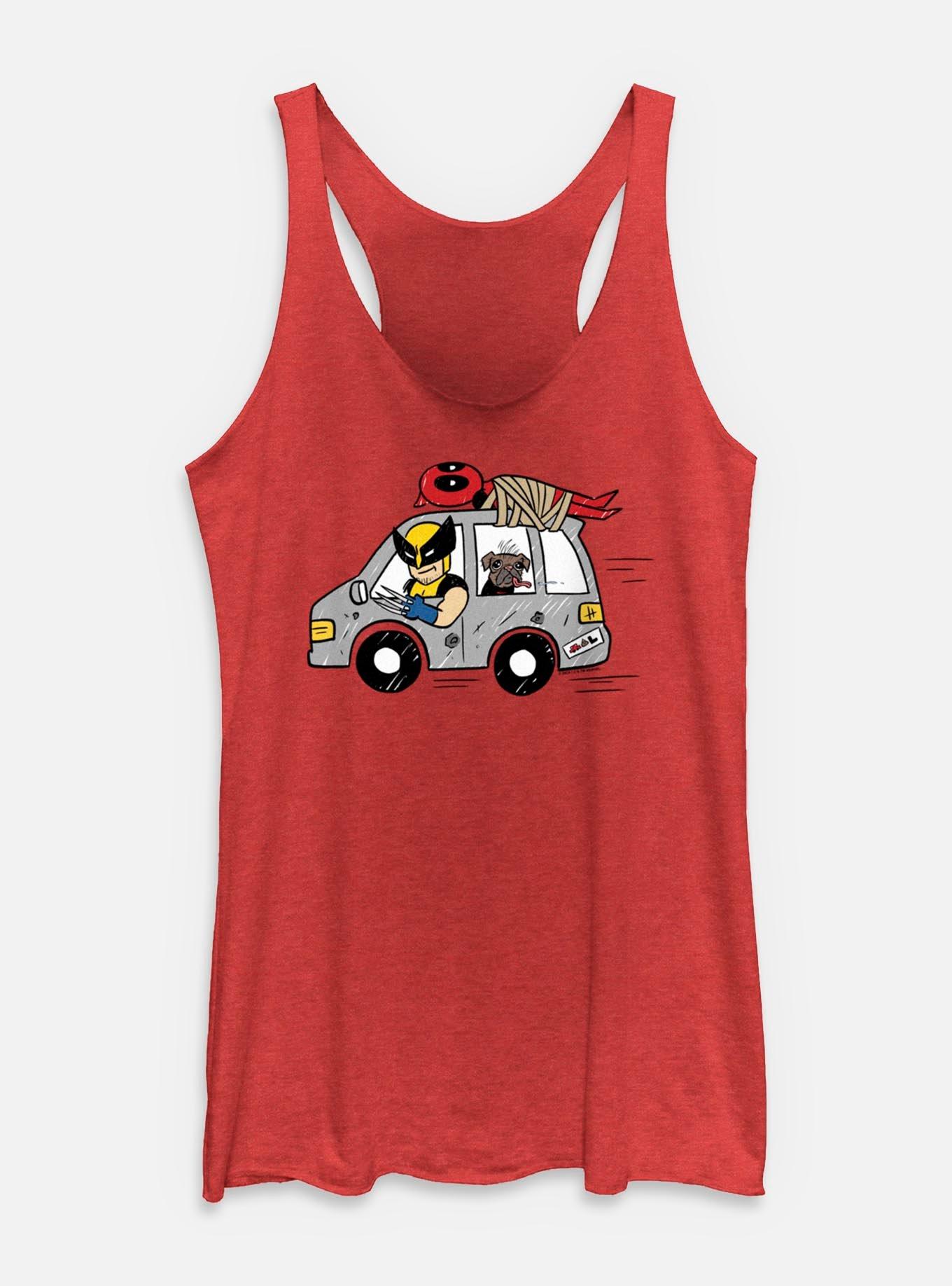 Marvel Deadpool & Wolverine Road Trip With Dogpoo Womens Tank, , hi-res