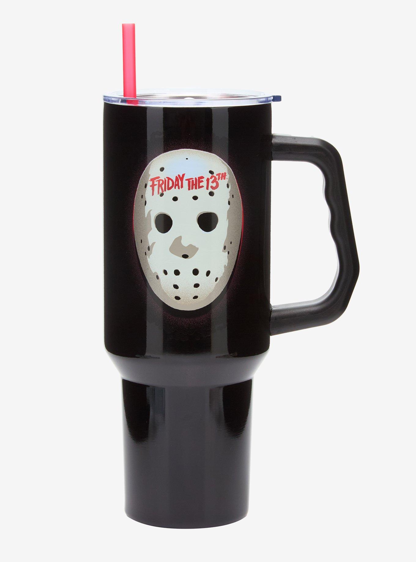 Friday The 13th Jason Mask Stainless Steel Travel Cup, , hi-res