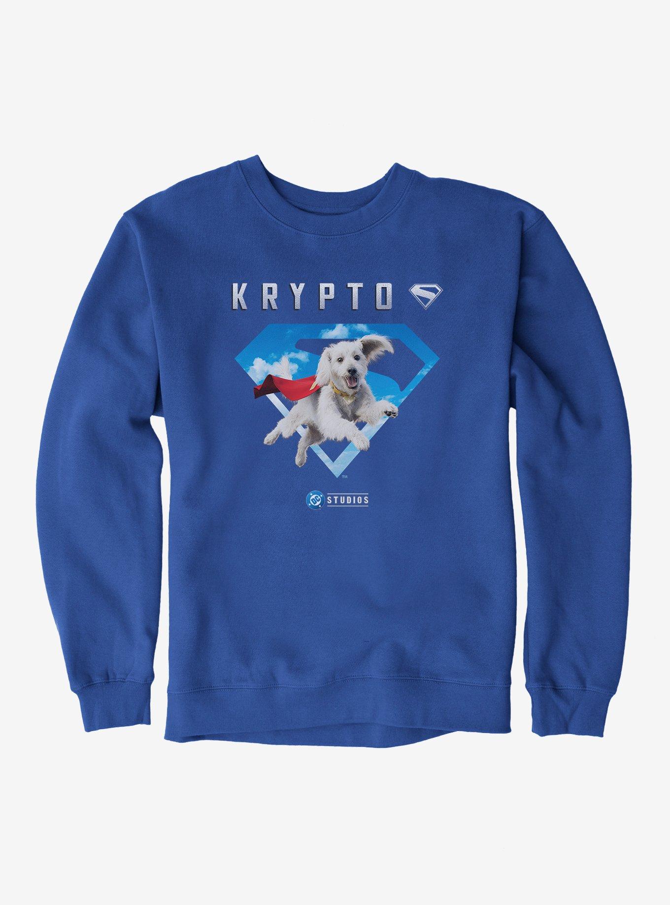 DC Superman Krypto The Superdog Sweatshirt, ROYAL, hi-res