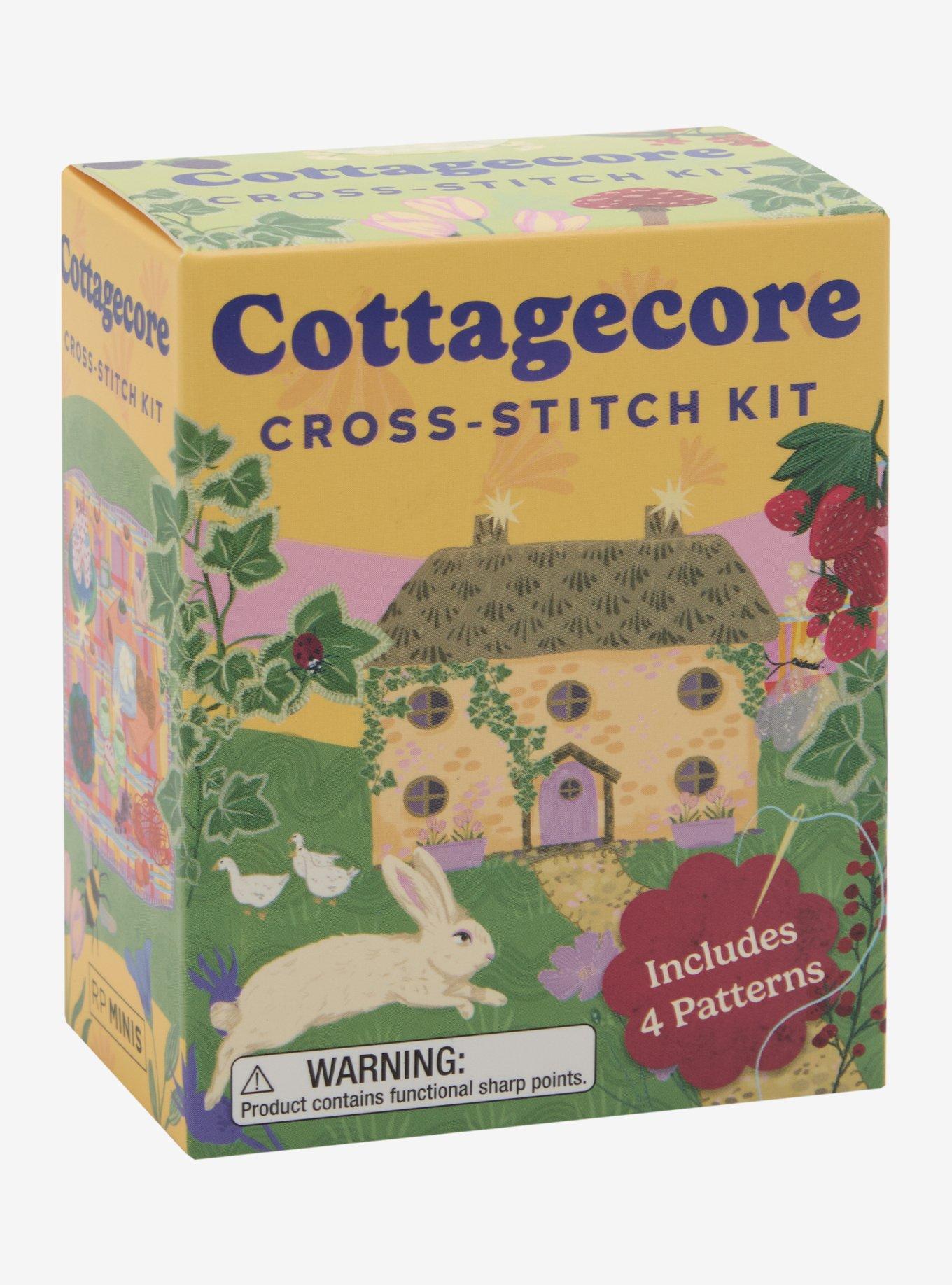 Cottagecore Cross-Stitch Kit, , hi-res