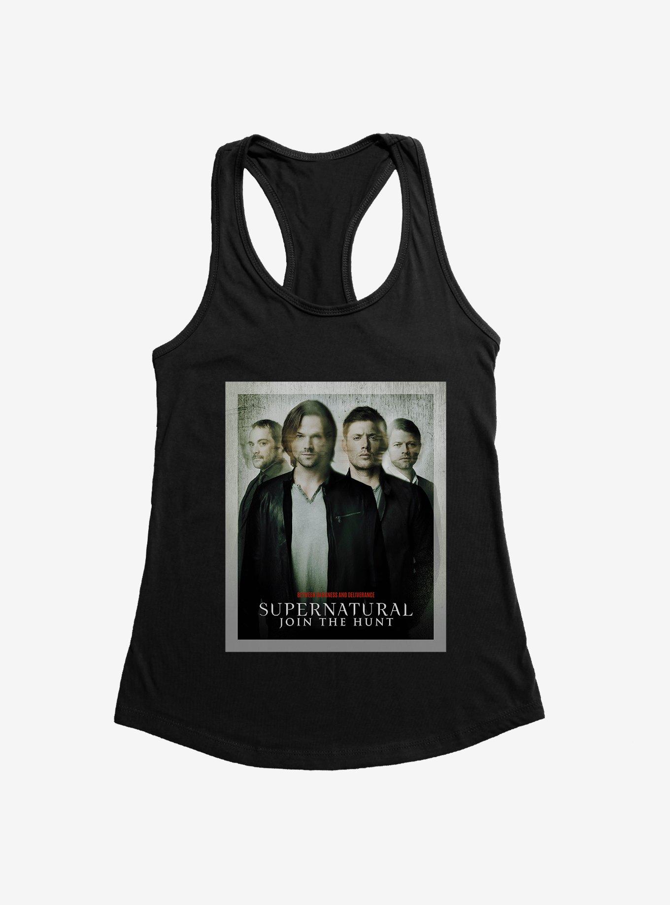 Supernatural Join The Hunt Distressed Poster Womens Tank, , hi-res