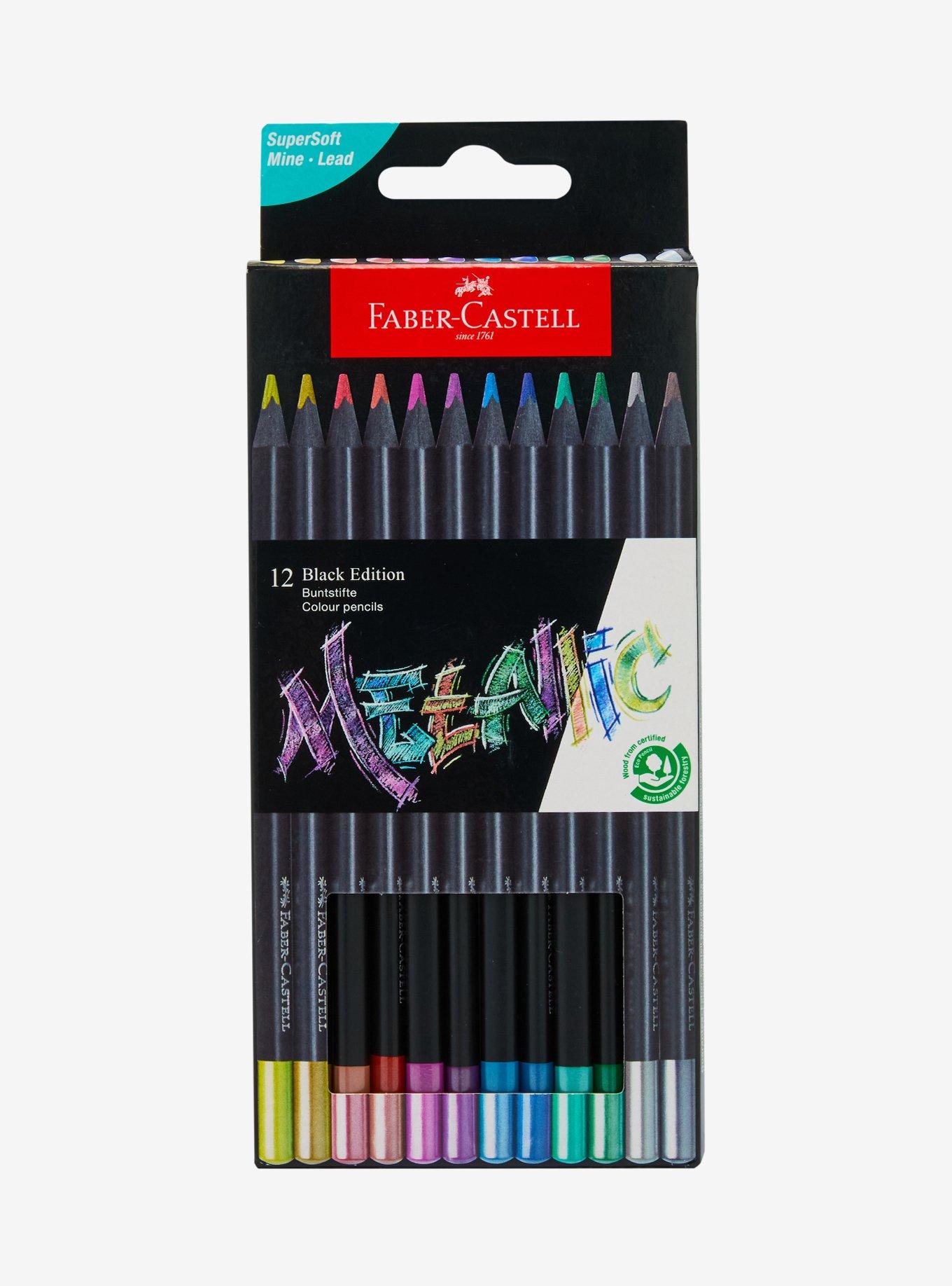 Faber-Castell Black Edition Metallic Colored Pencils, , hi-res