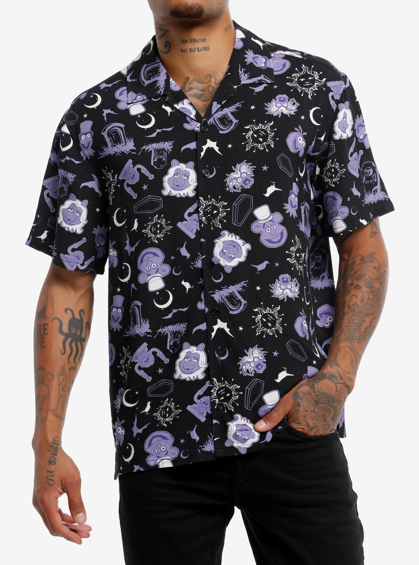 Our Universe Disney Muppets Haunted Mansion Icons Woven Button-Up, , hi-res