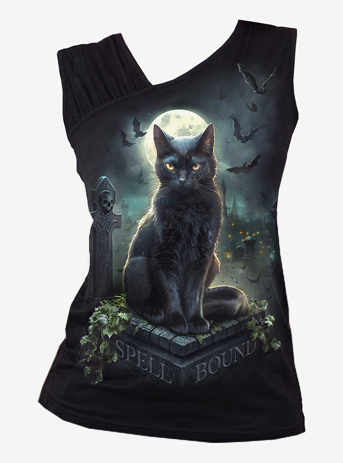 Spell Bound Gathered Shoulder Slant Vest