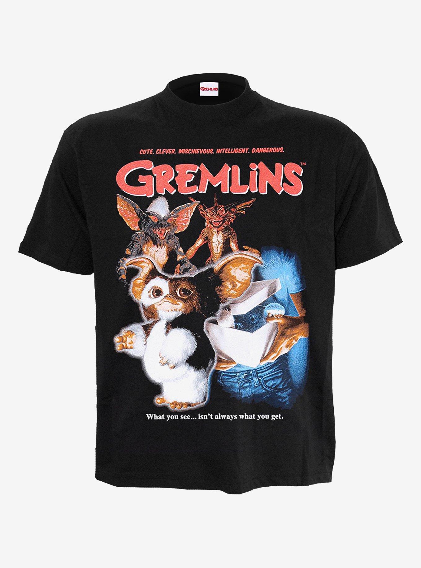 Gremlins Stripe Front Print T-Shirt, BLACK, hi-res