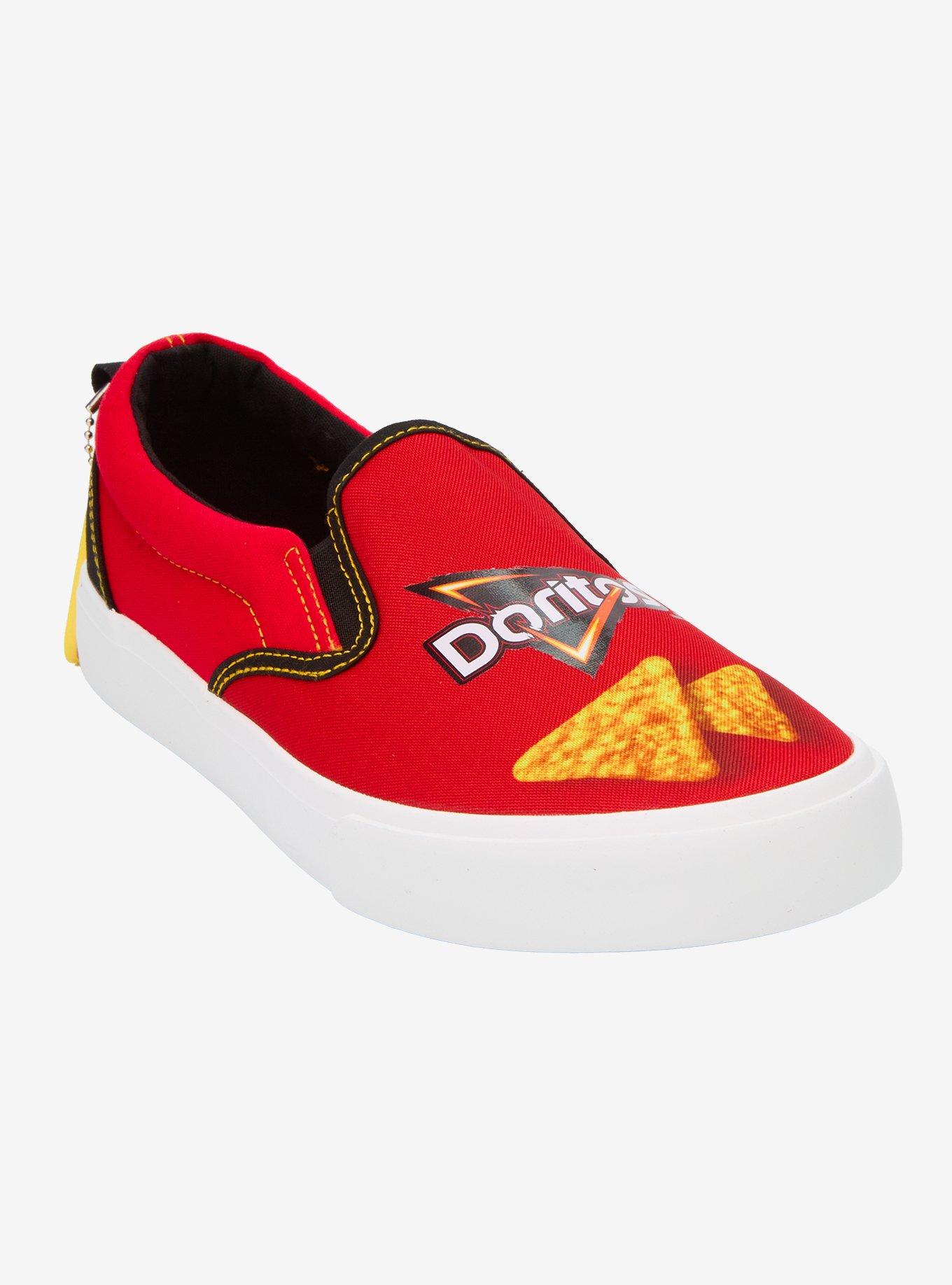 ??️Doritos Flamin’ Hot Slip-On Sneakers Men’s Size 10.5 Canvas Red & Black ?️? Amazon.com: DORITOS® FLAMIN main image 2
