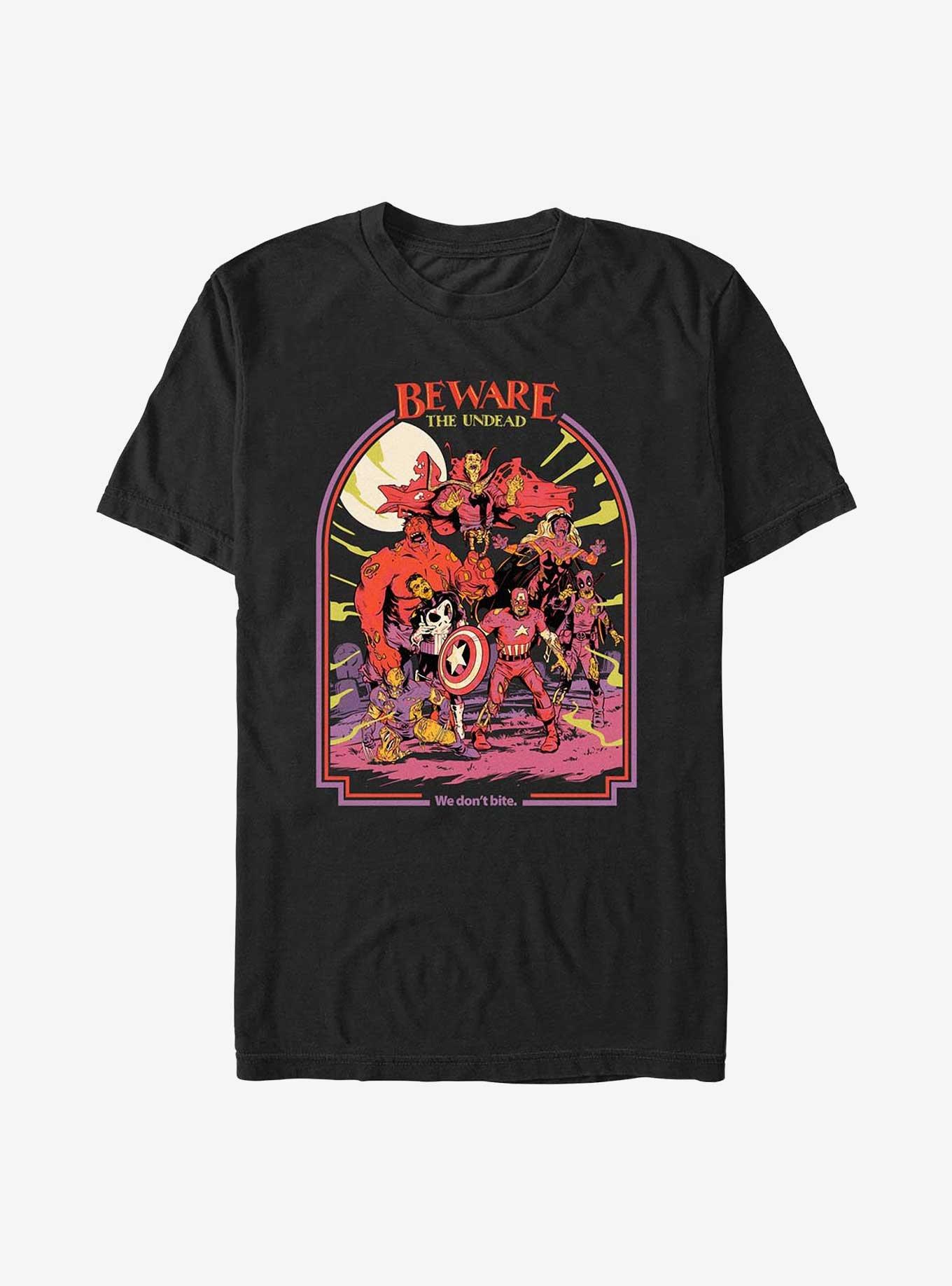Marvel Zombies Beware The Undead T-Shirt, BLACK, hi-res