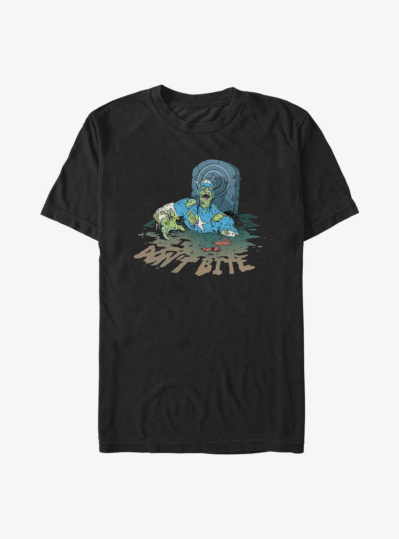 Marvel Zombies Don't Bite Captain America T-Shirt, , hi-res