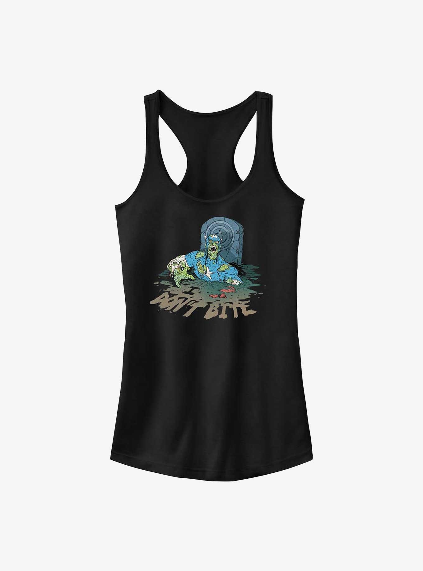 Marvel Zombies Don't Bite Captain America Girls Tank, , hi-res