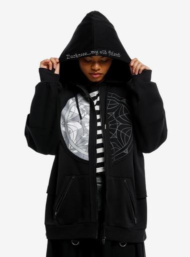 Wednesday Split Window Girls Oversized Hoodie | Hot Topic