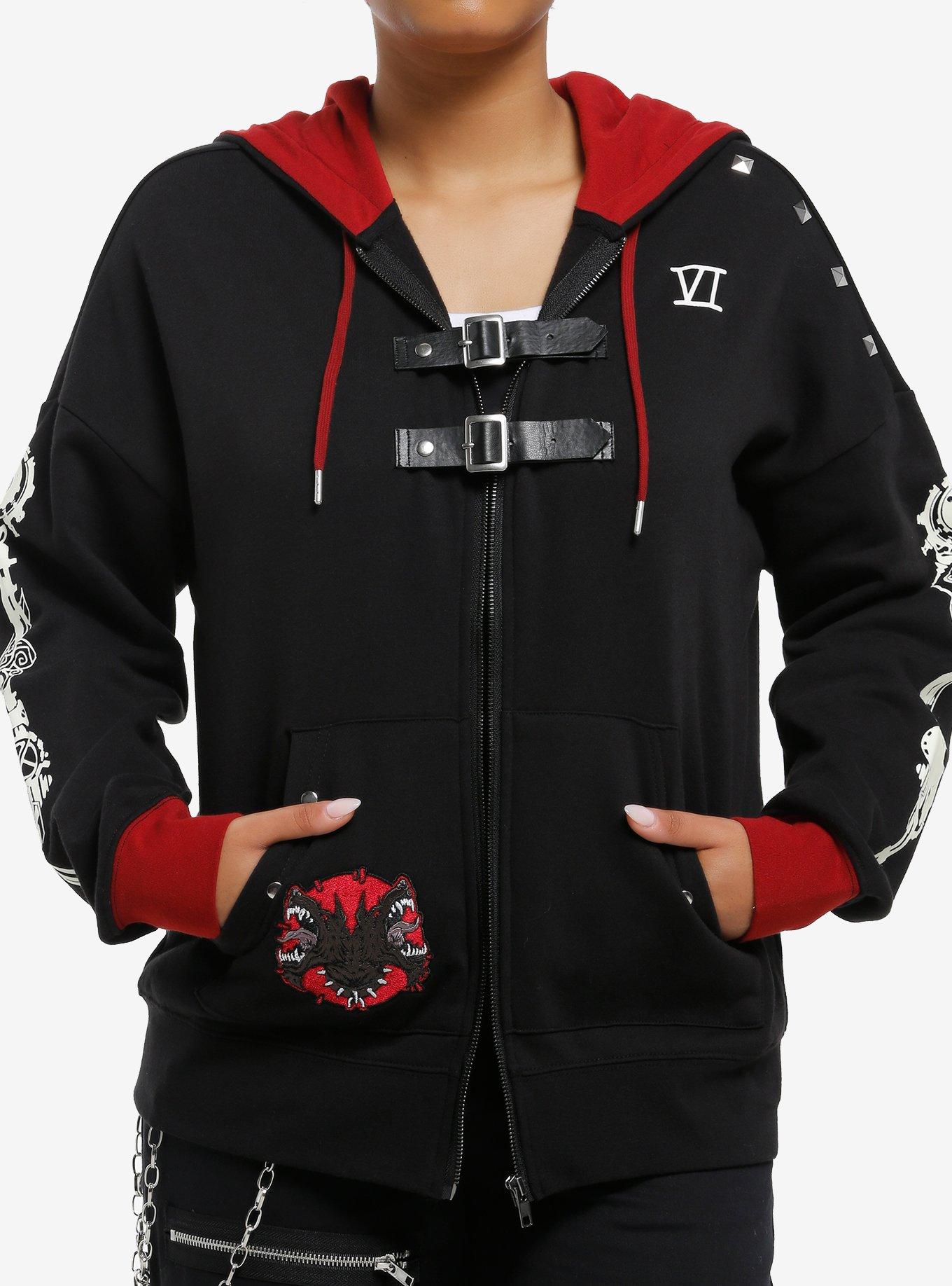 Arcane Vi Pit Fighter Glow-In-The-Dark Girls Hoodie, , hi-res