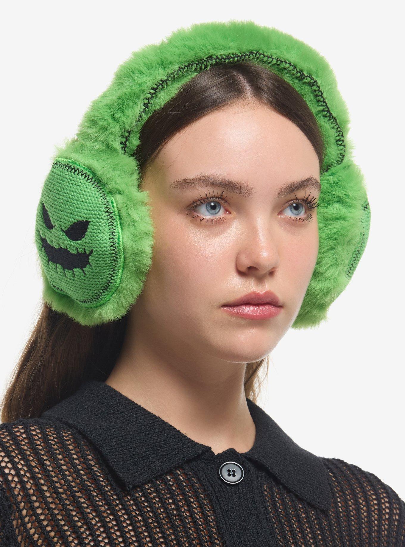 The Nightmare Before Christmas Oogie Boogie Fuzzy Earmuffs, , hi-res