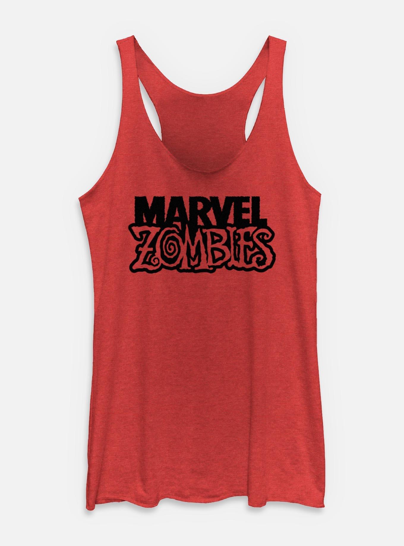 Marvel Zombies Logo Womens Tank Top, RED HTR, hi-res