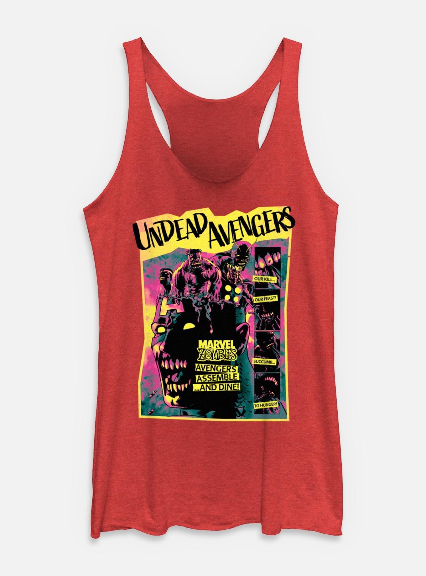 Marvel Zombies Undead Avengers Womens Tank Top, RED HTR, hi-res