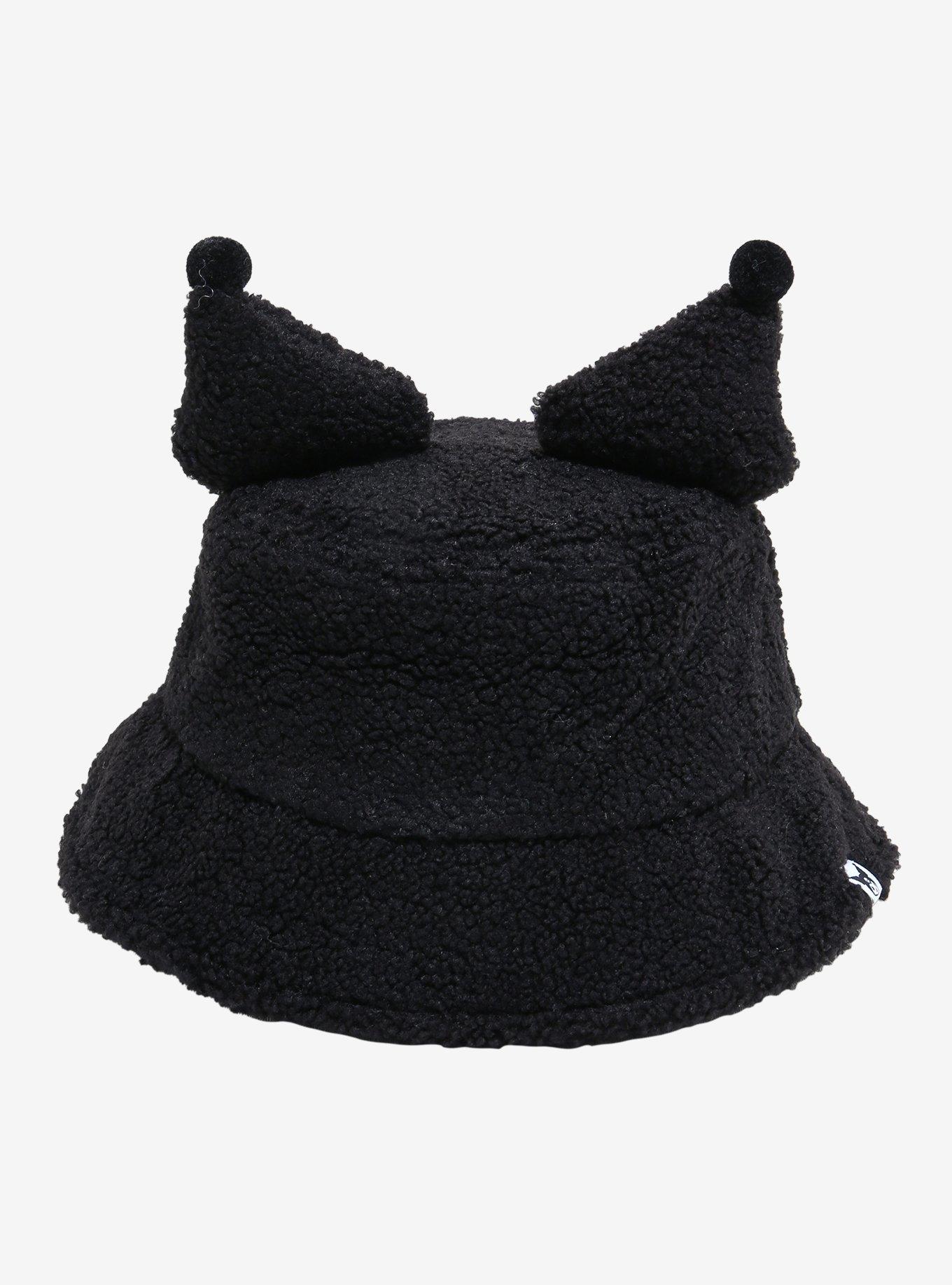 Kuromi 3D Ears Sherpa Hat, , hi-res