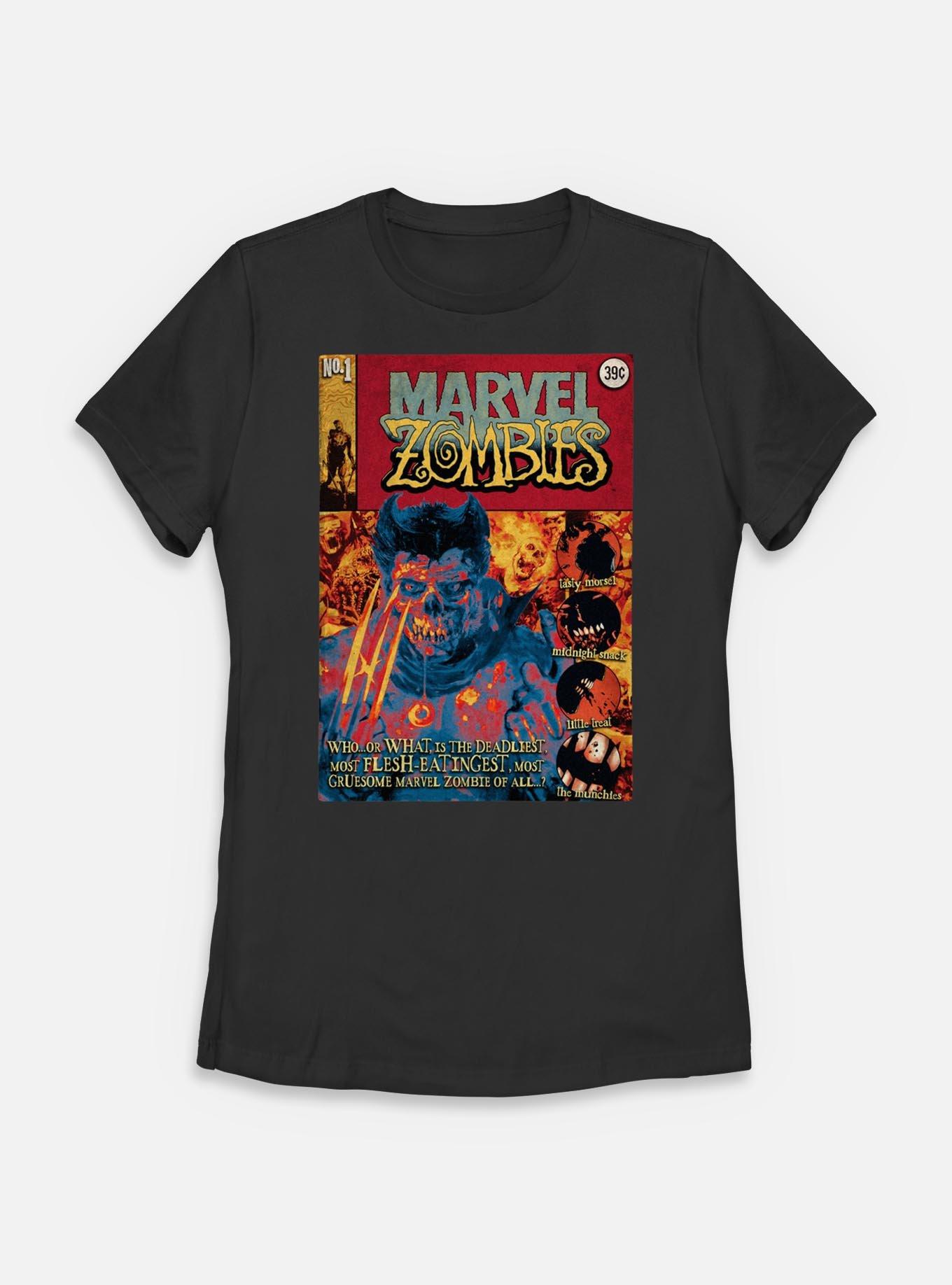 Marvel Zombies Deadliest Comic Cover Womens T-Shirt, BLACK, hi-res