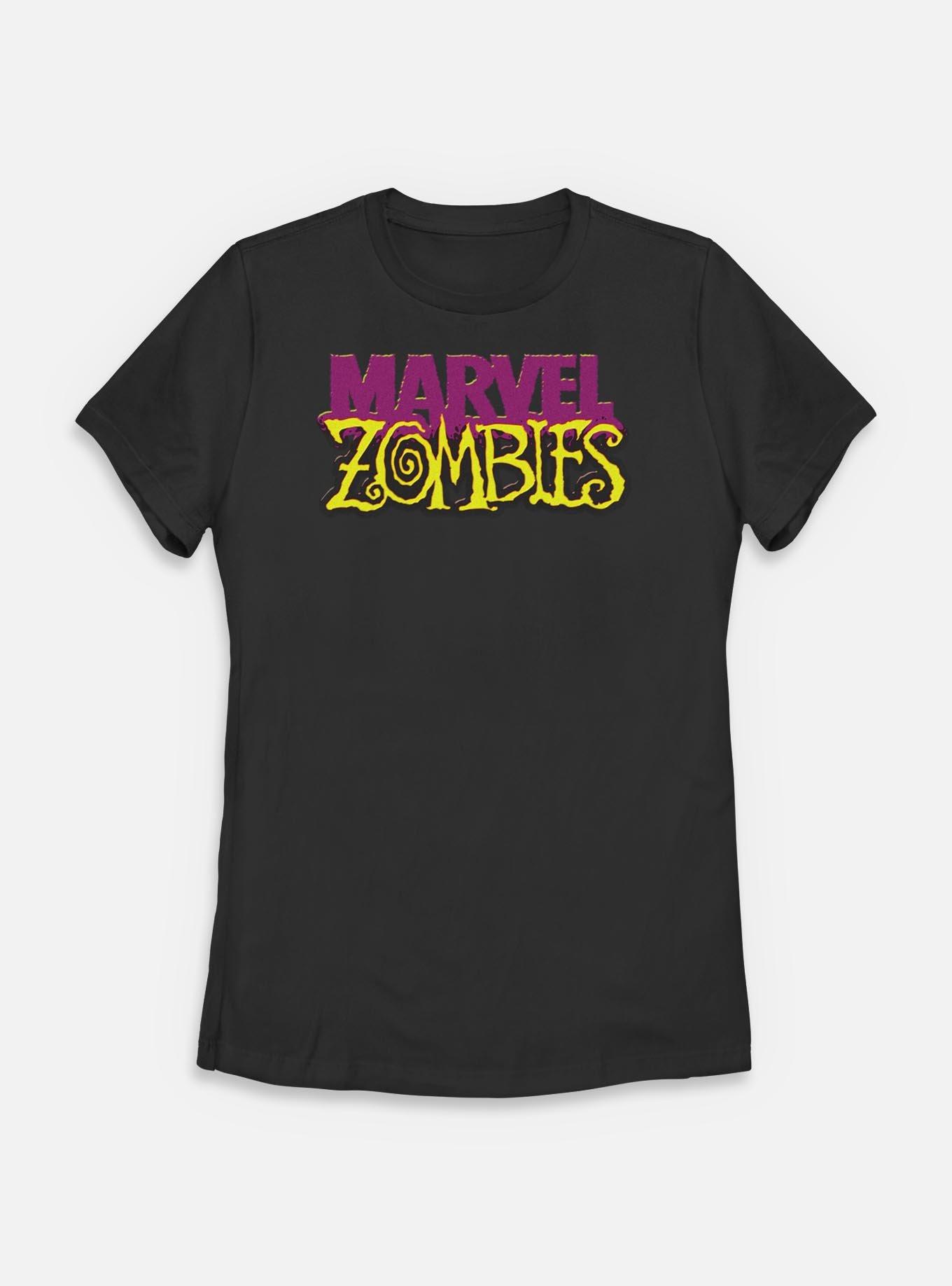 Marvel Zombies Logo Womens T-Shirt, BLACK, hi-res