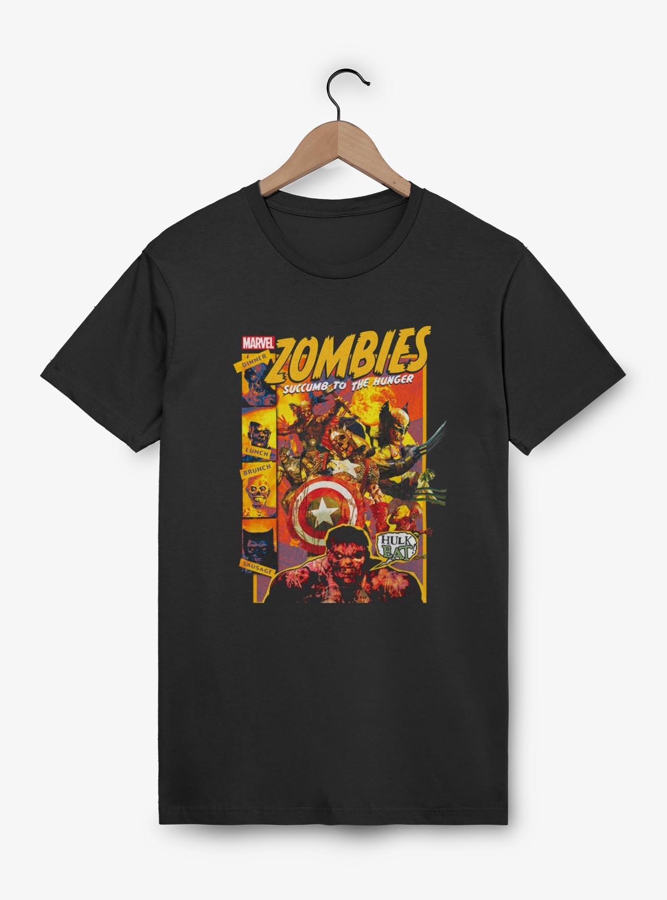 Marvel Zombies Succumb To The Hunger Comic Cover T-Shirt, BLACK, hi-res